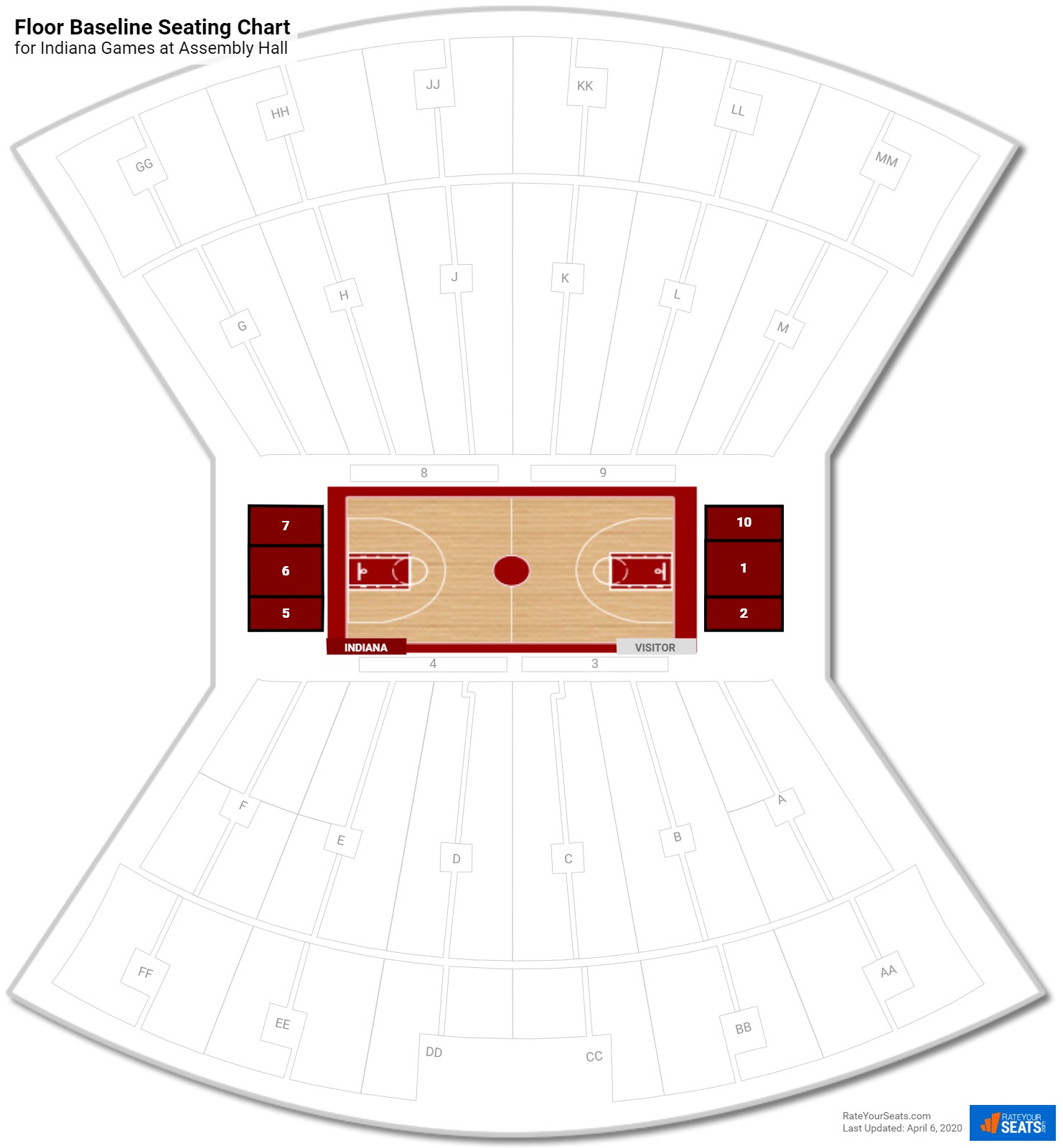 Indiana Basketball Seating Chart