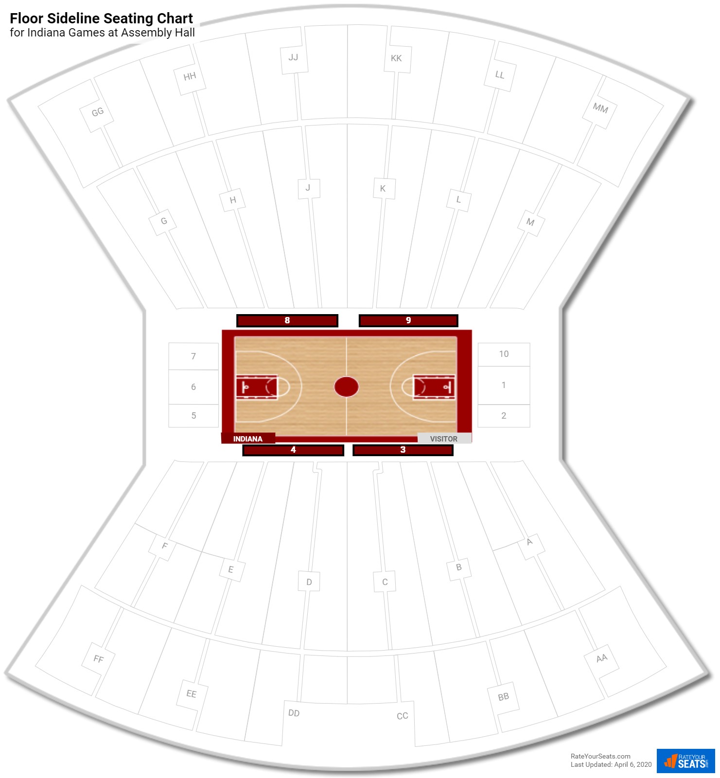 Indiana University Football Seating Chart