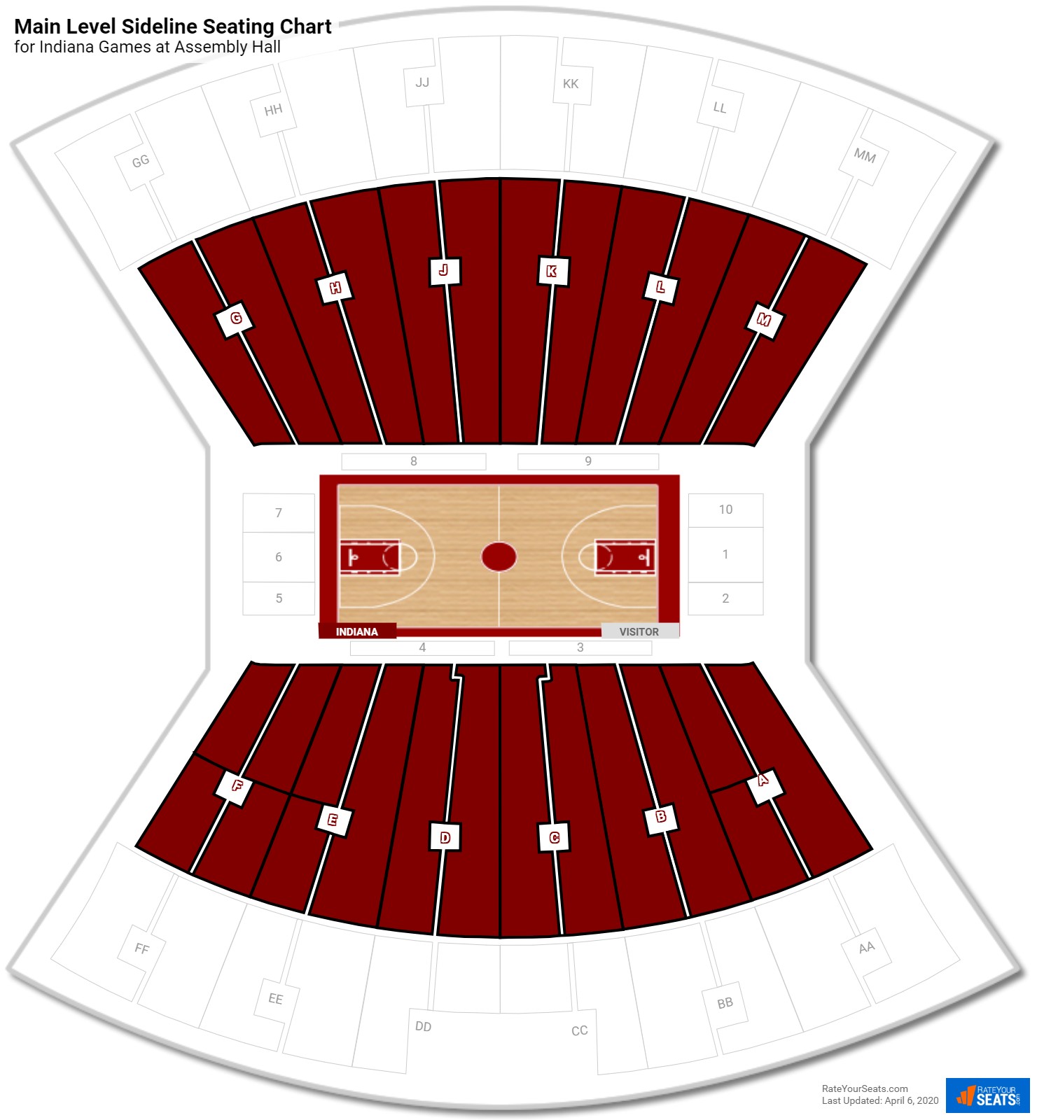 Iu Memorial Stadium Virtual Seating Chart