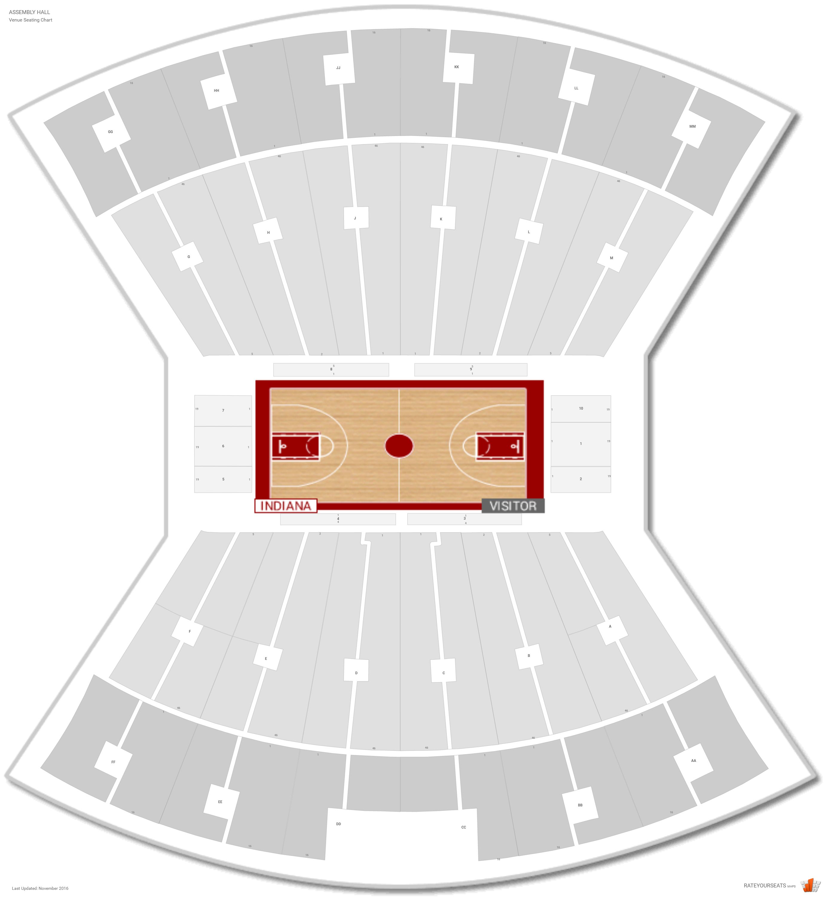Memorial Stadium Indiana Seating Chart