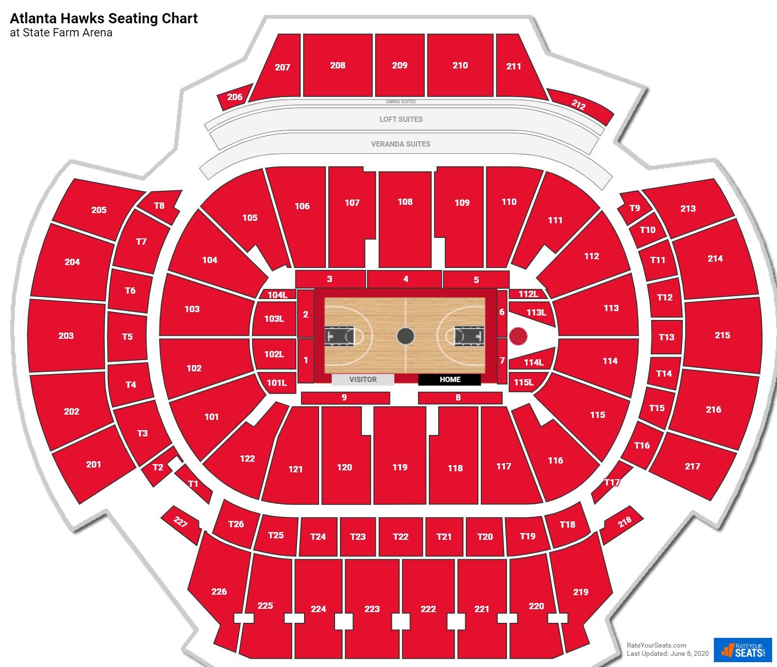 State Farm Arena Seating Charts