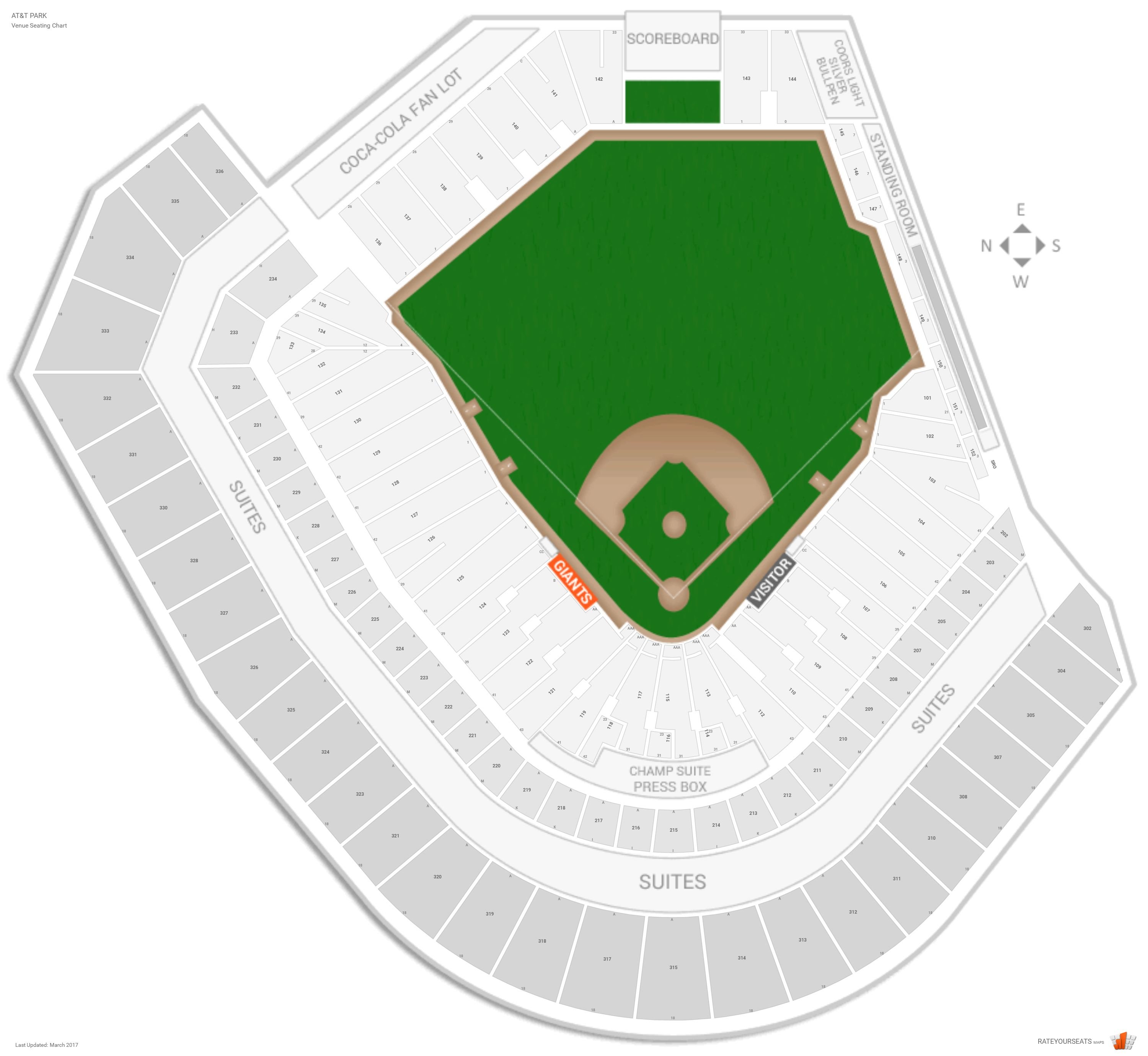 Sf Giants Virtual Seating Chart