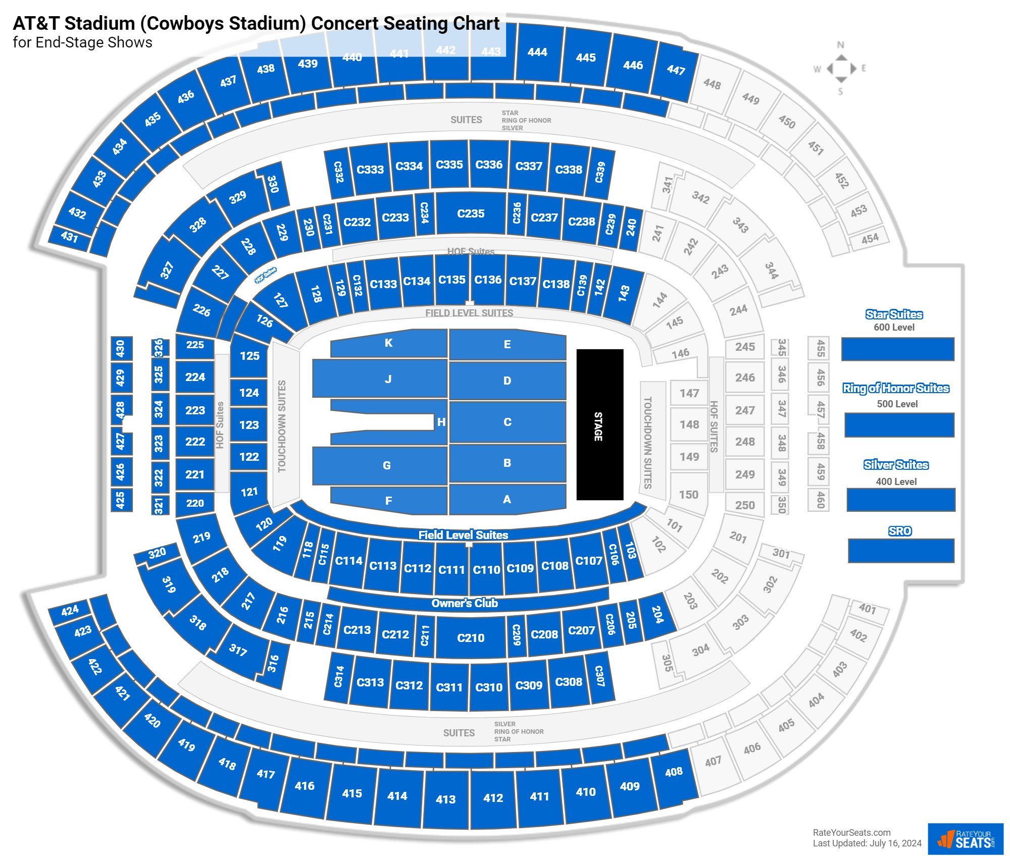 Att Stadium Seating Chart