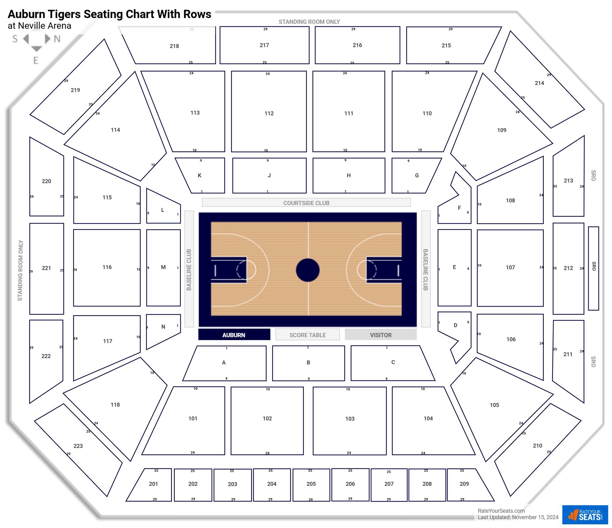 Seating Chart Auburn Football Stadium