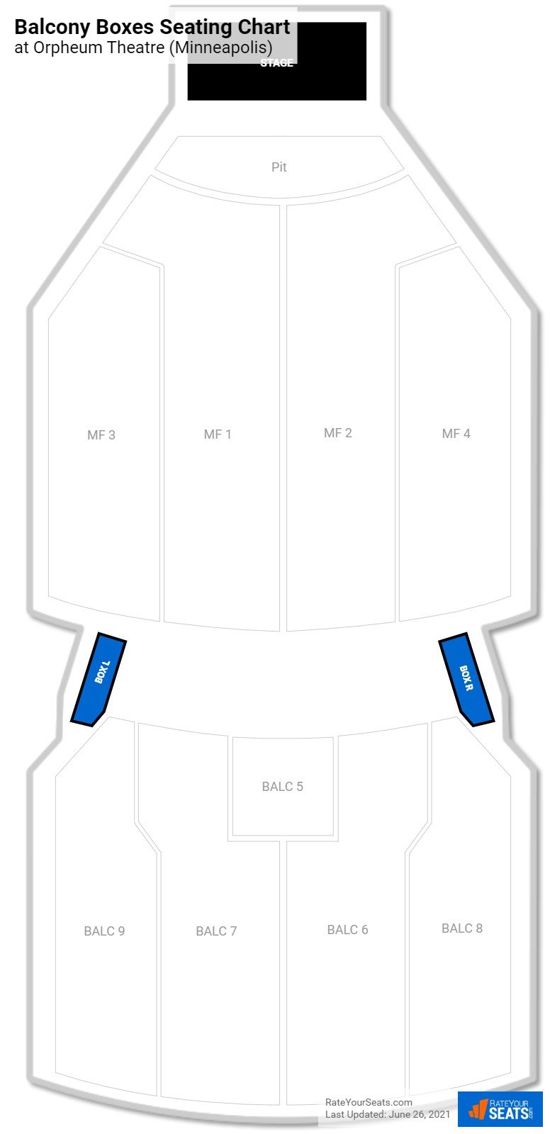 Boxes Seating Chart