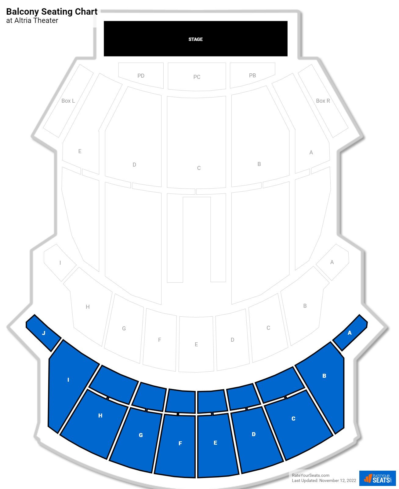 Altria Theater Balcony Rateyourseats Com