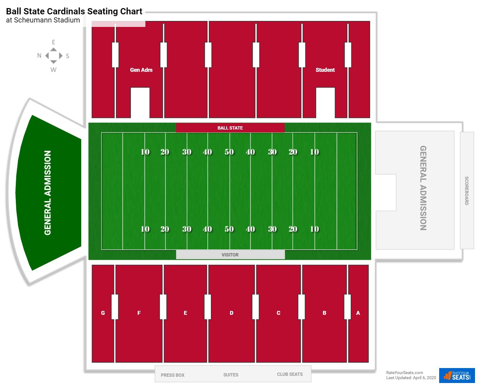 Scheumann Stadium Seating Charts