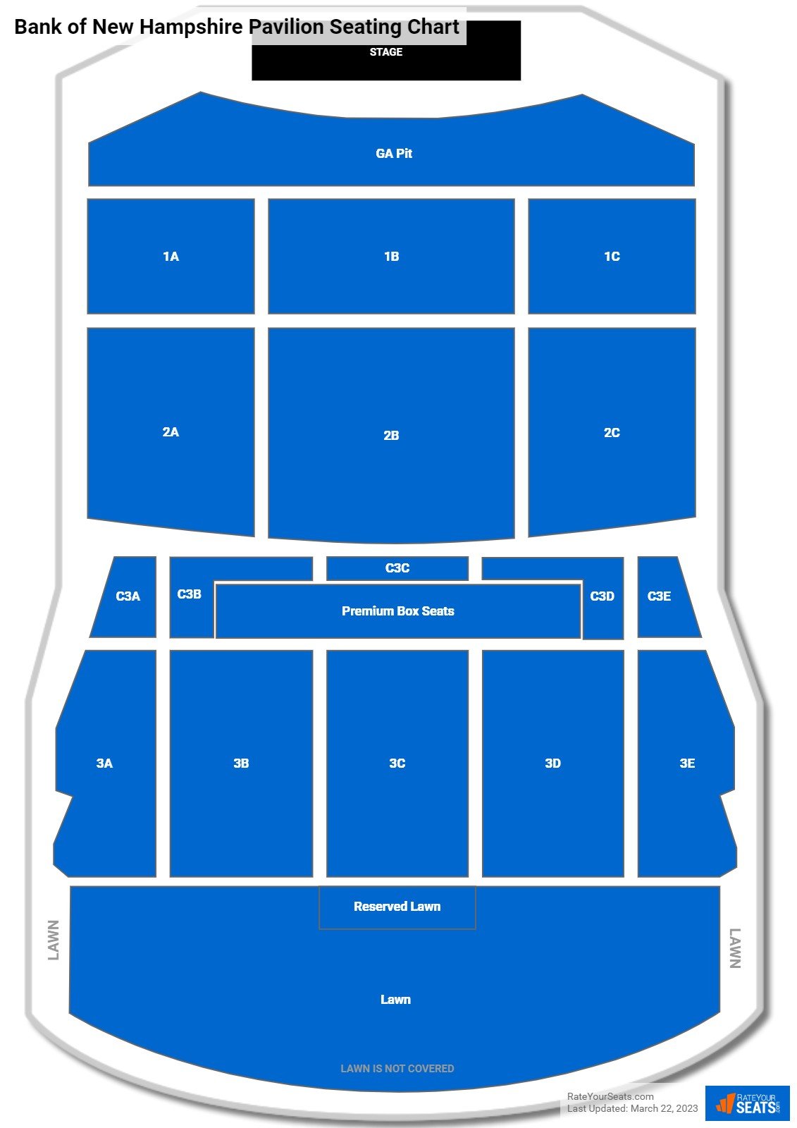 Bank of New Hampshire Pavilion Concert Seating Chart