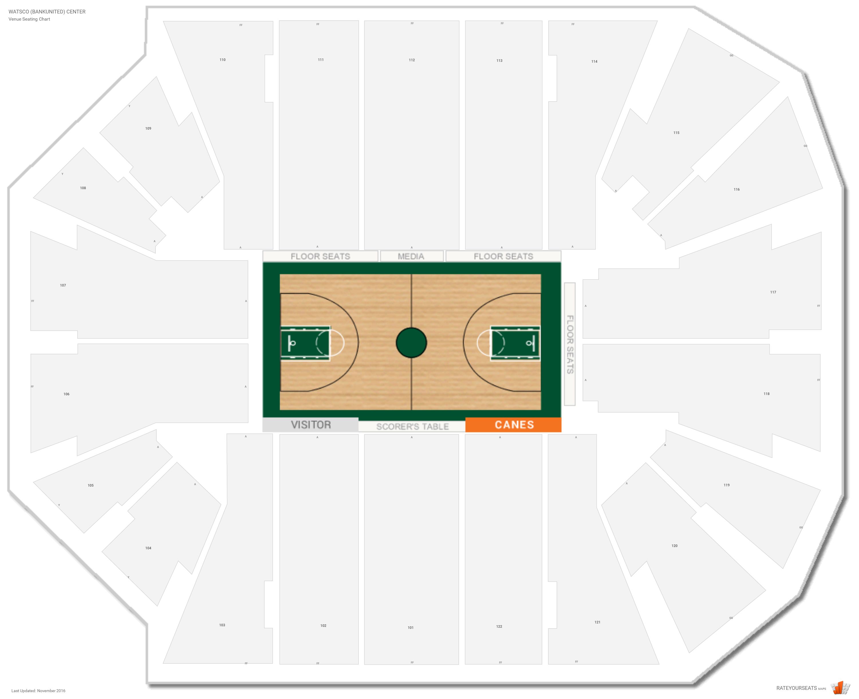 Um Bank United Center Seating Chart