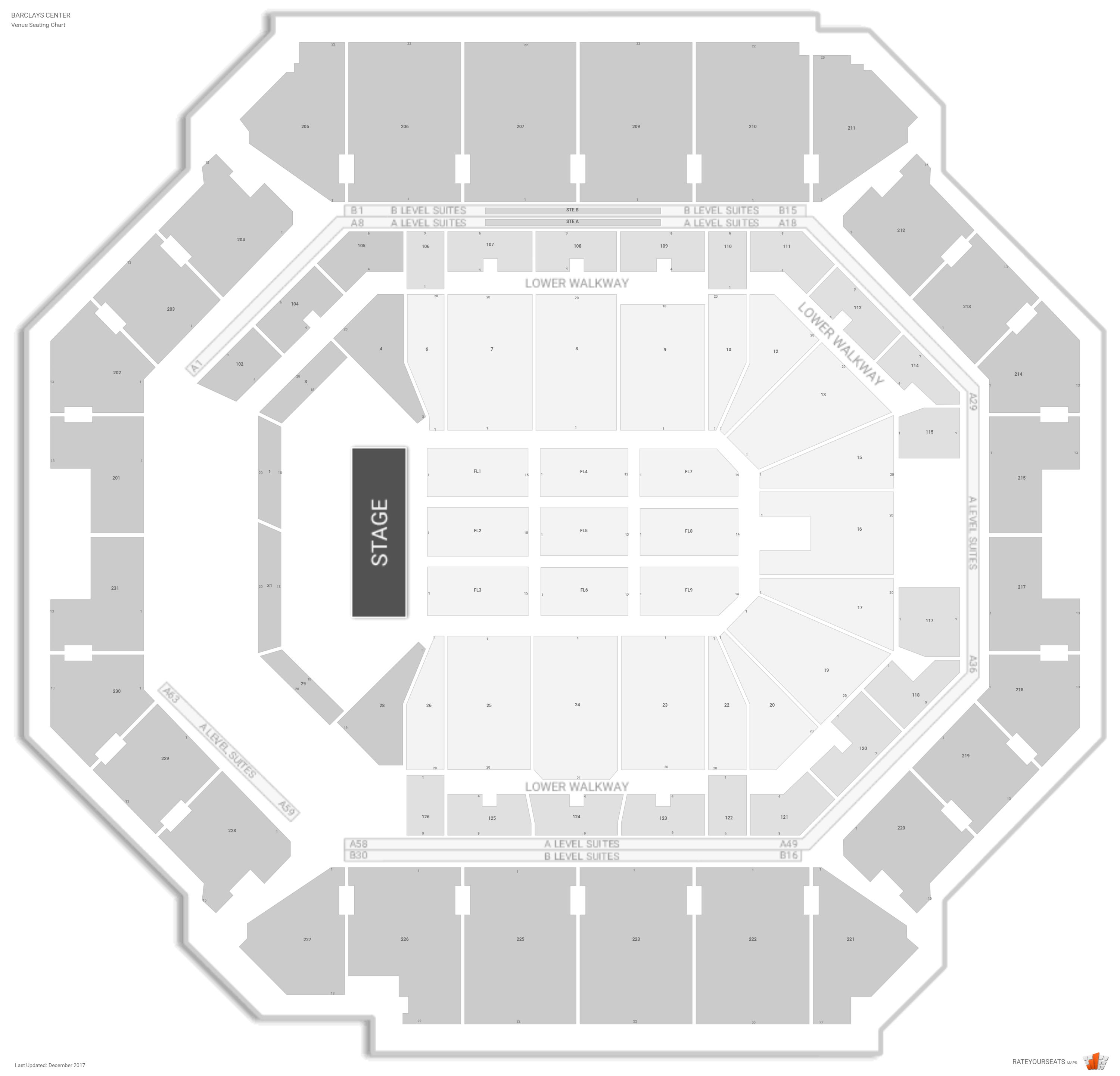 Barclays Seating Chart View