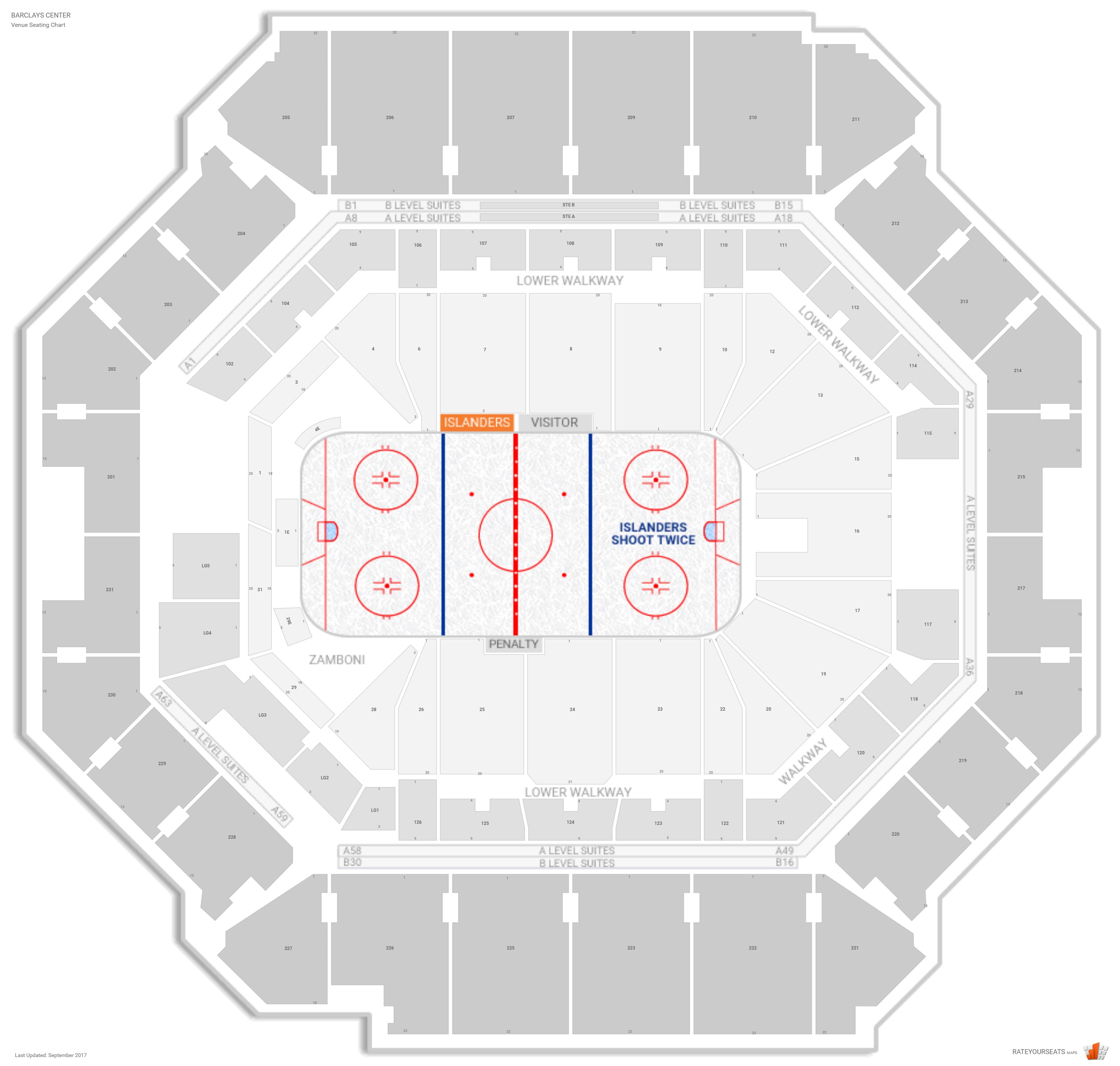 National Hockey Center Seating Chart