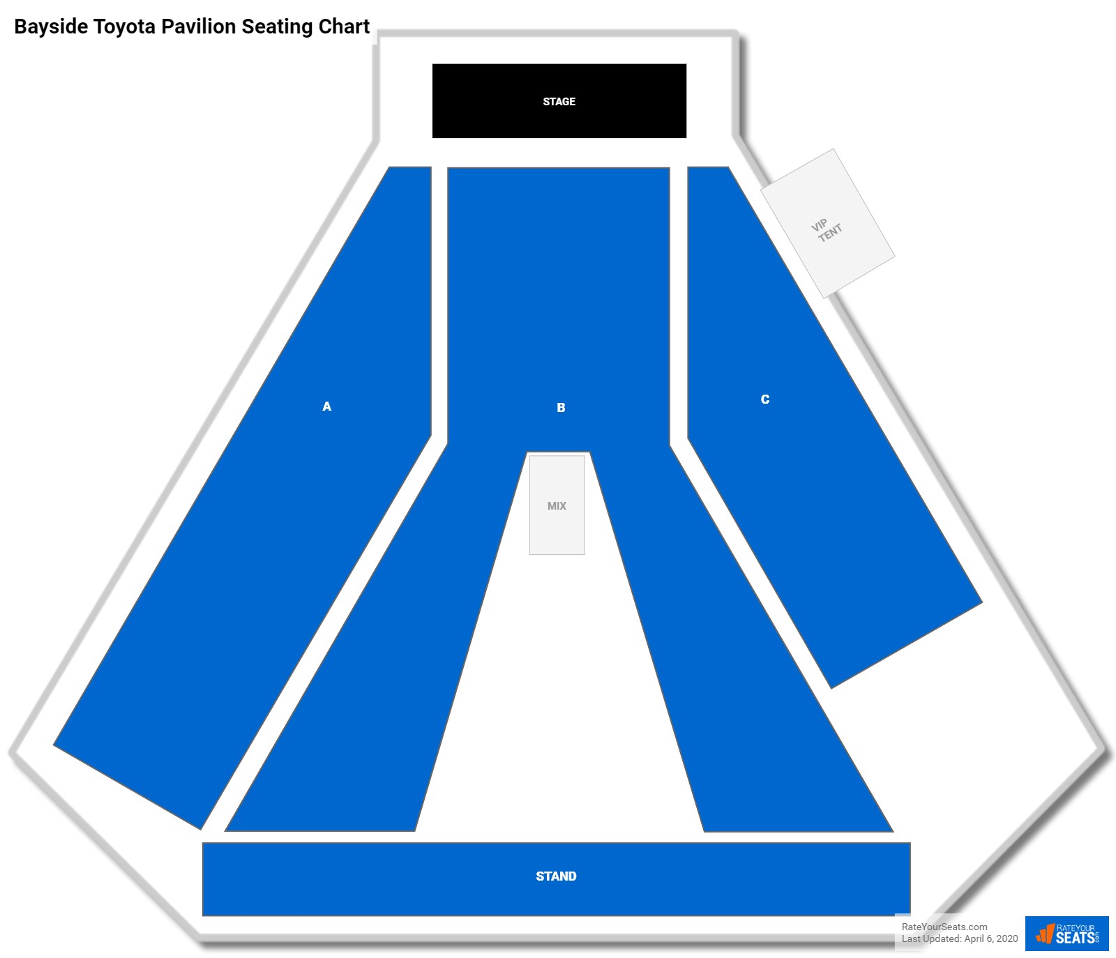 Bayside Toyota Pavilion Seating Chart