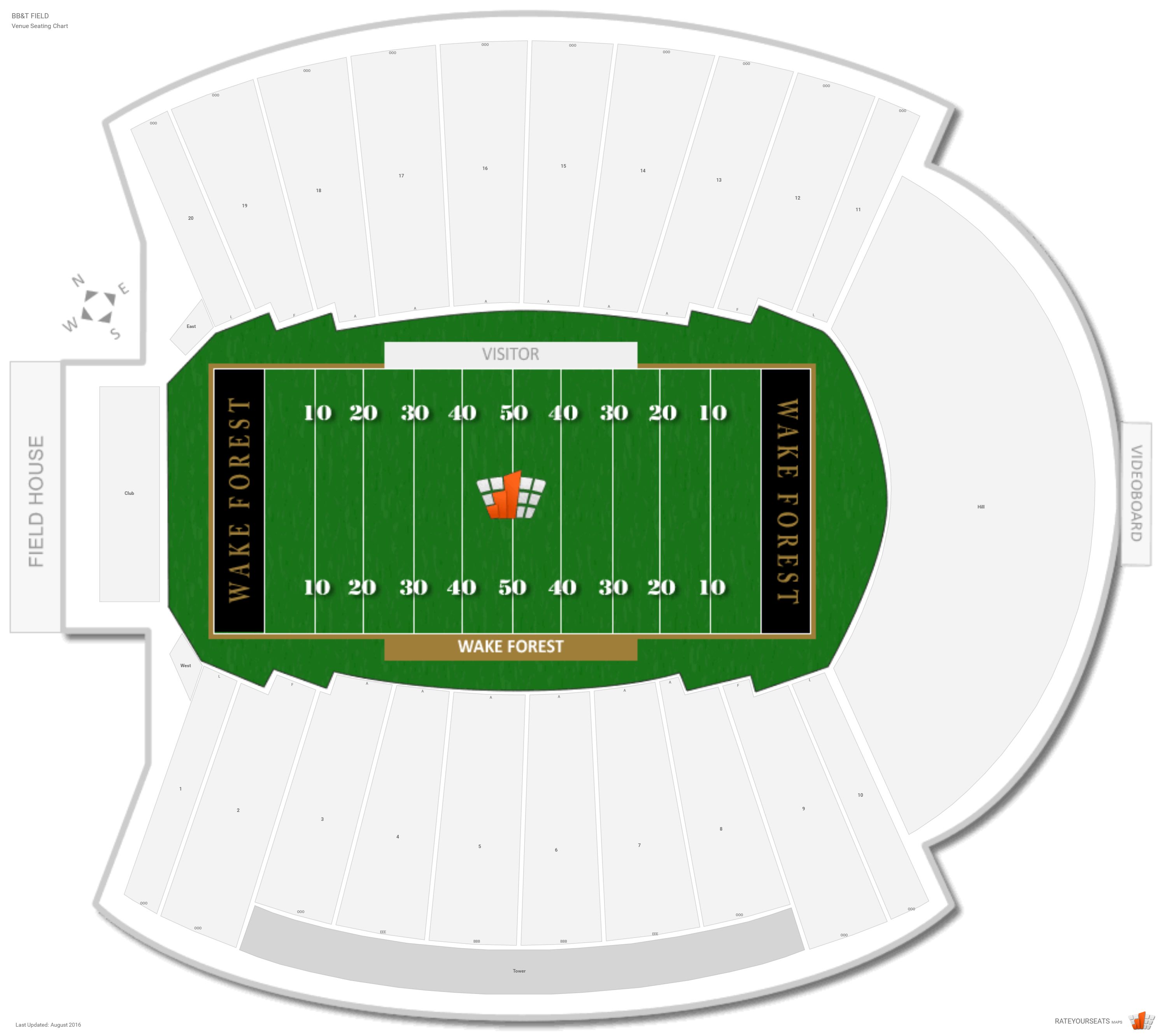 Wake Forest University Football Stadium Seating Chart