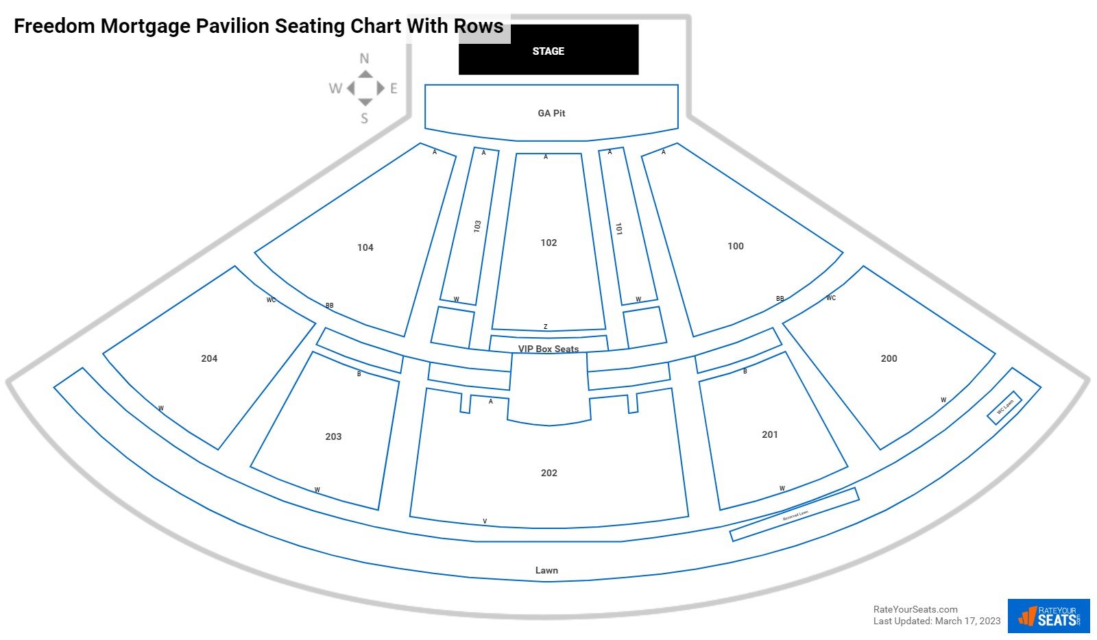 Freedom Morte Pavilion Seating Chart