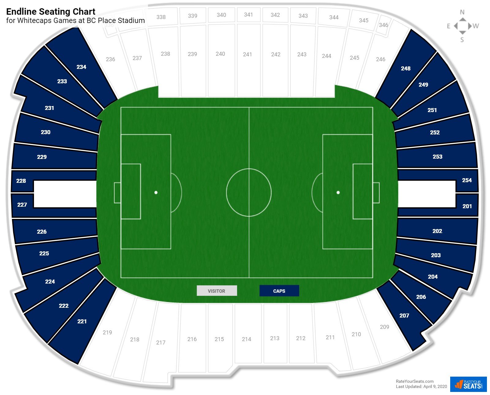 Bc Place Stadium Vancouver Seating Chart