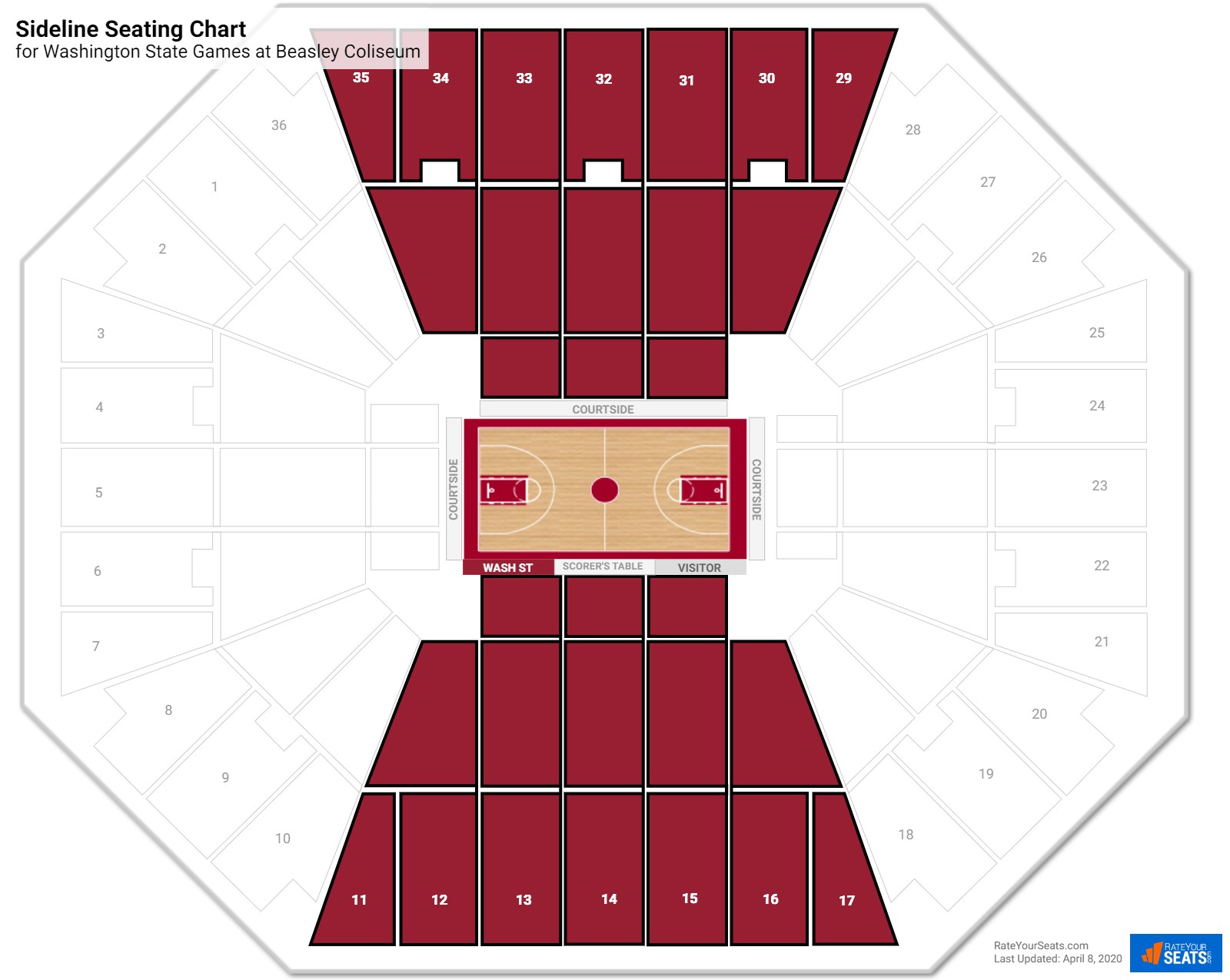 Beasley Coliseum Seating Chart Basketball