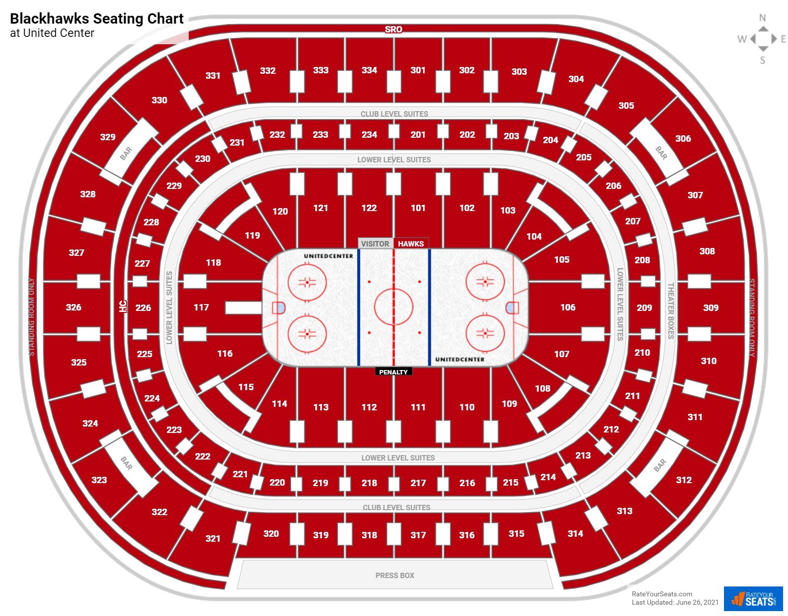 United Center Seating Charts