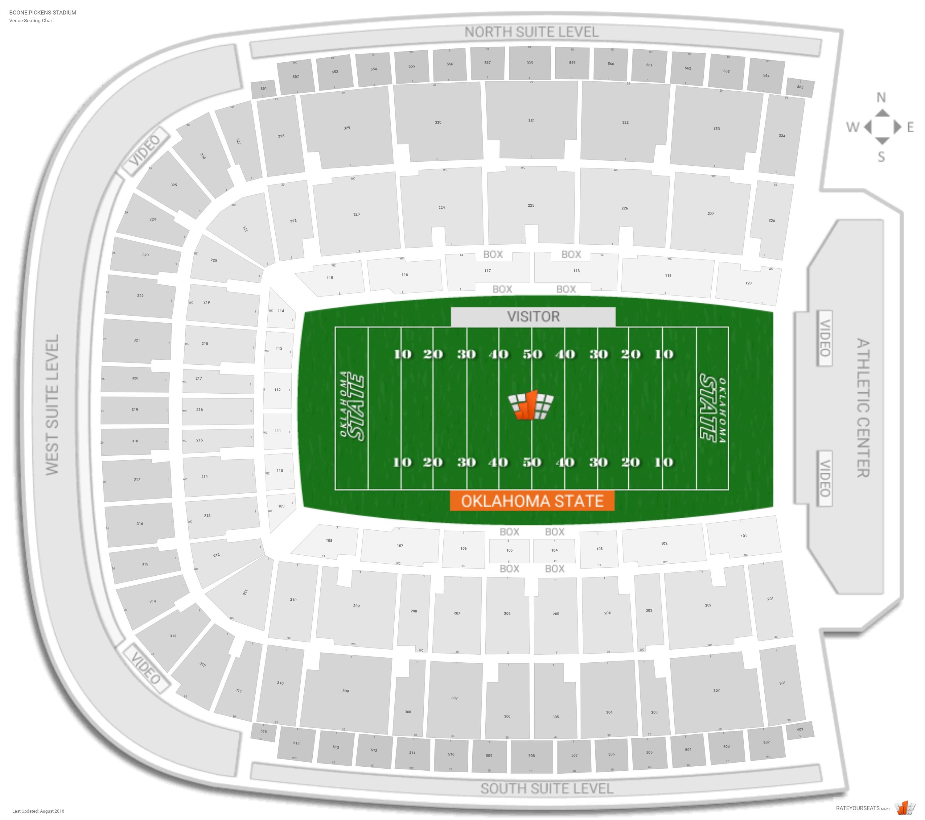 Ok State Football Seating Chart