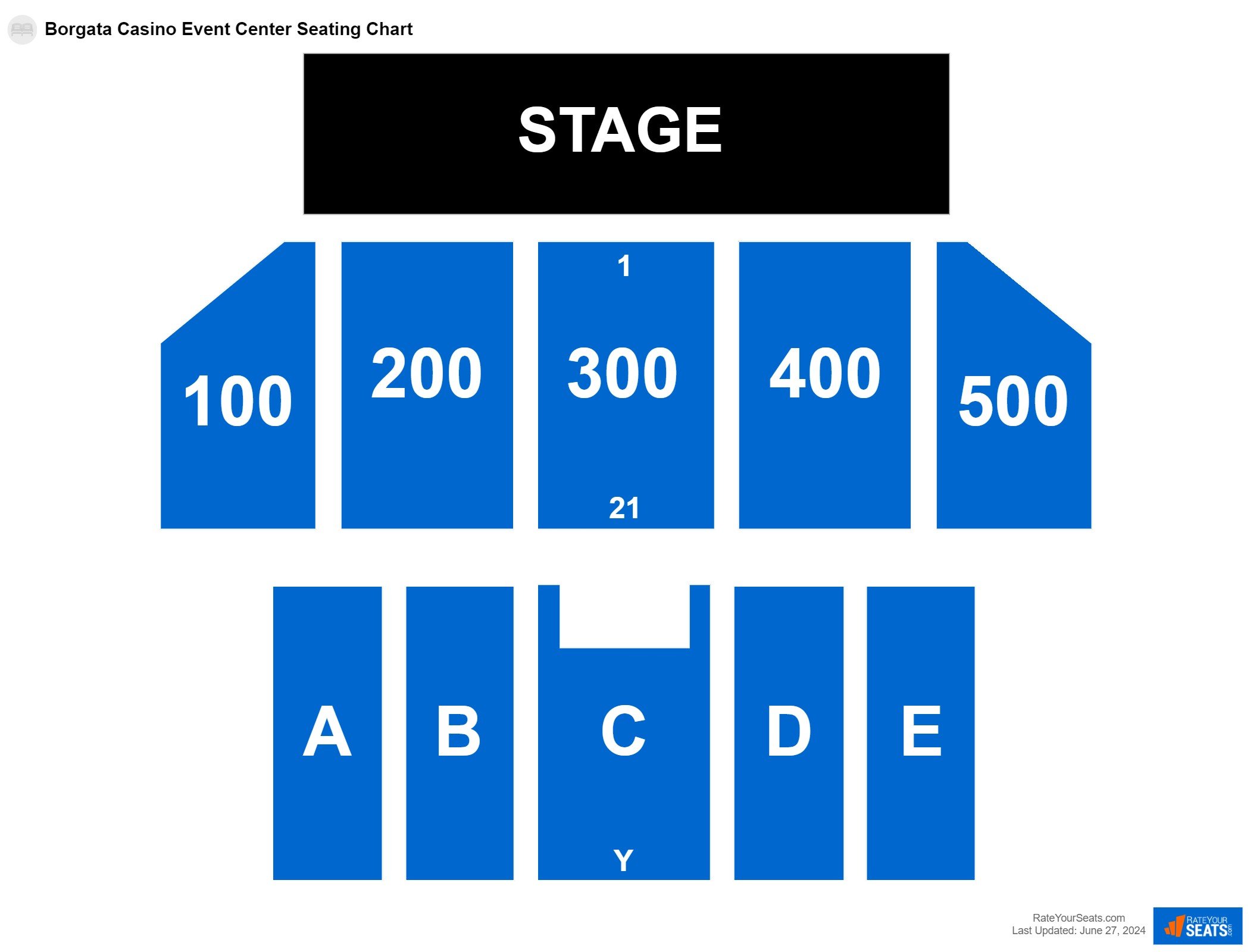 Casino Event Center Seating Chart