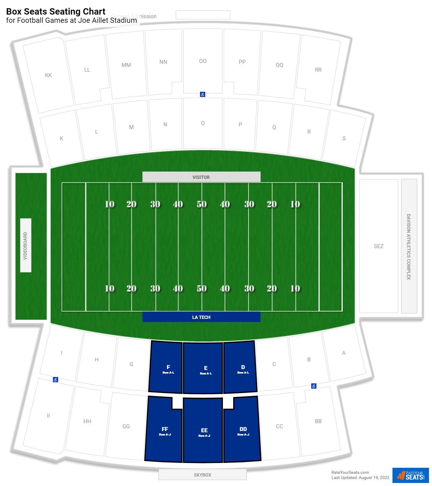 Joe Aillet Stadium Box Seats
