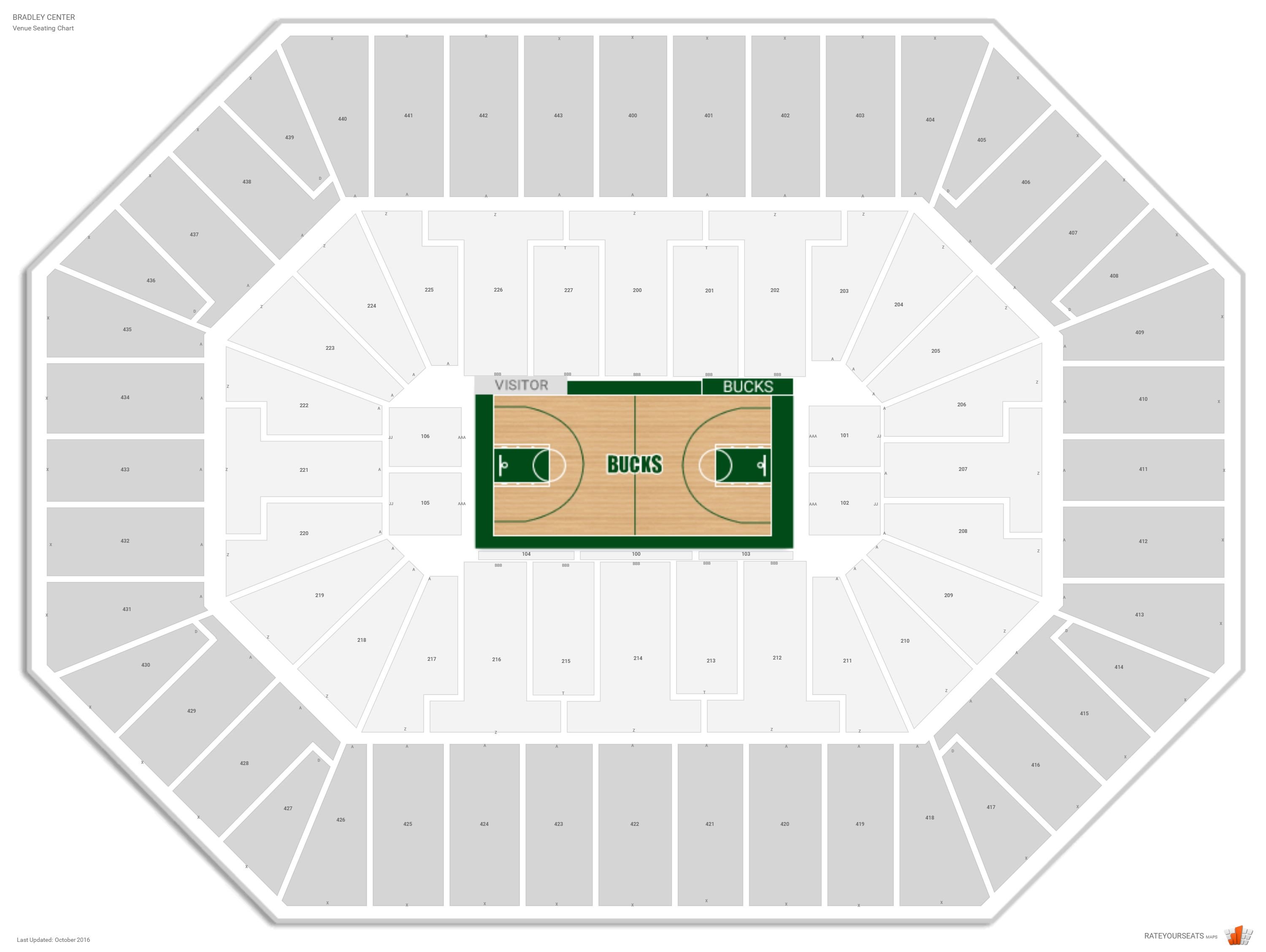 Bucks Seating Chart With Rows