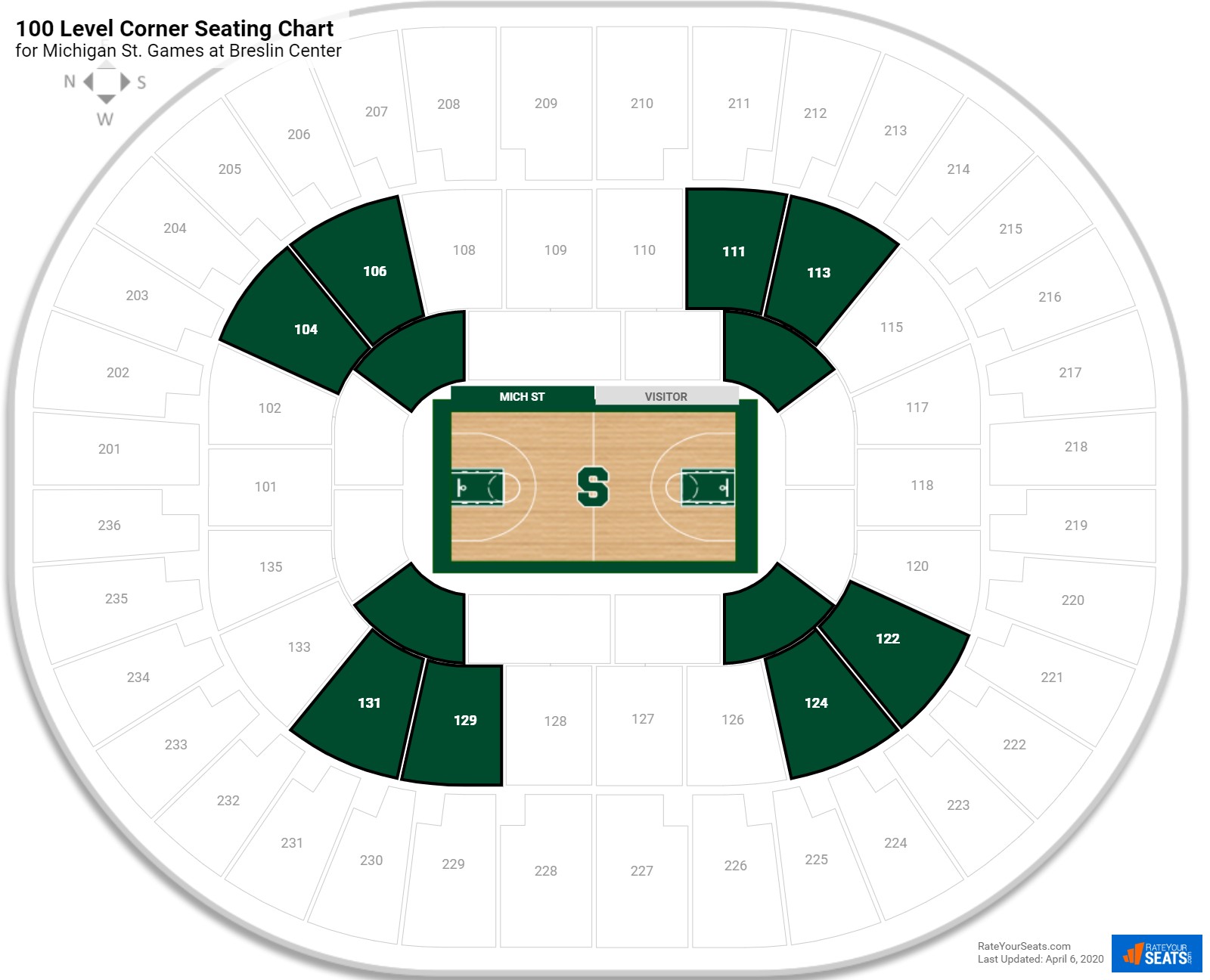 Breslin Center Seating Chart With Rows