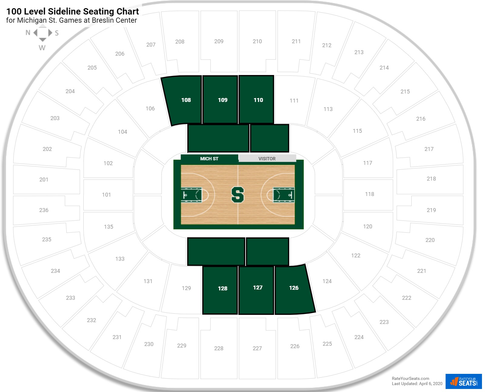 Breslin Center Seating Chart With Rows