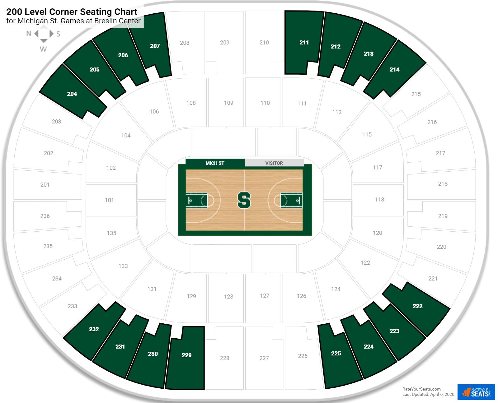 Breslin Center Seating Chart With Rows