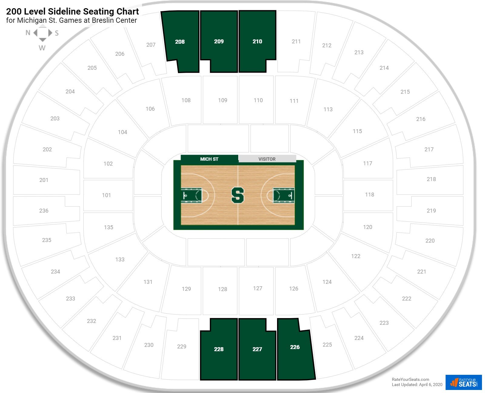 Lansing Center Seating Chart