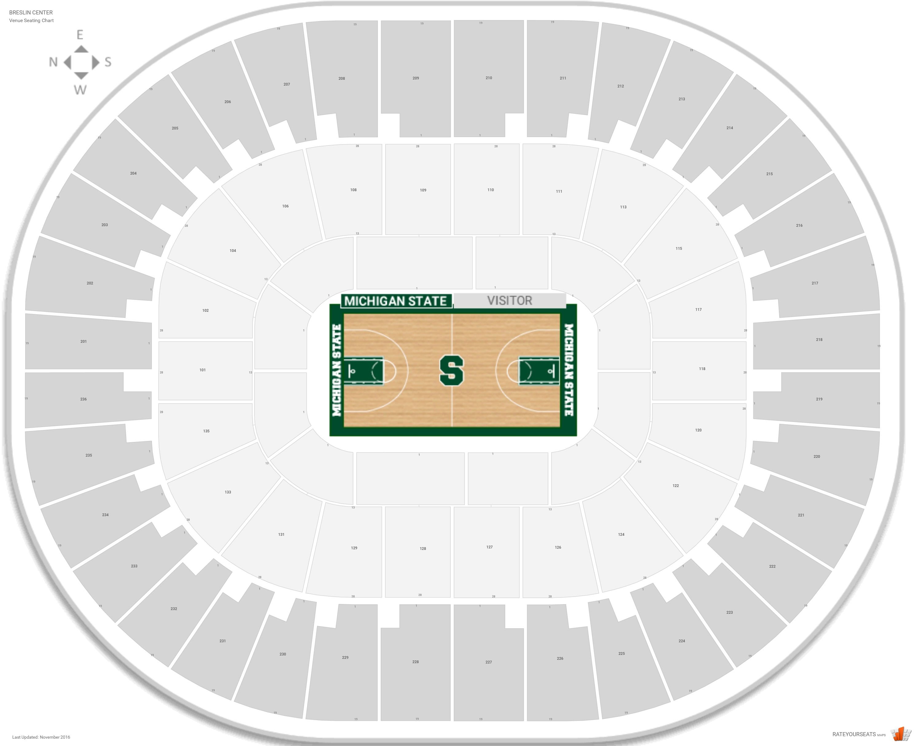 Michigan Stadium Seating Chart With Rows And Seat Numbers