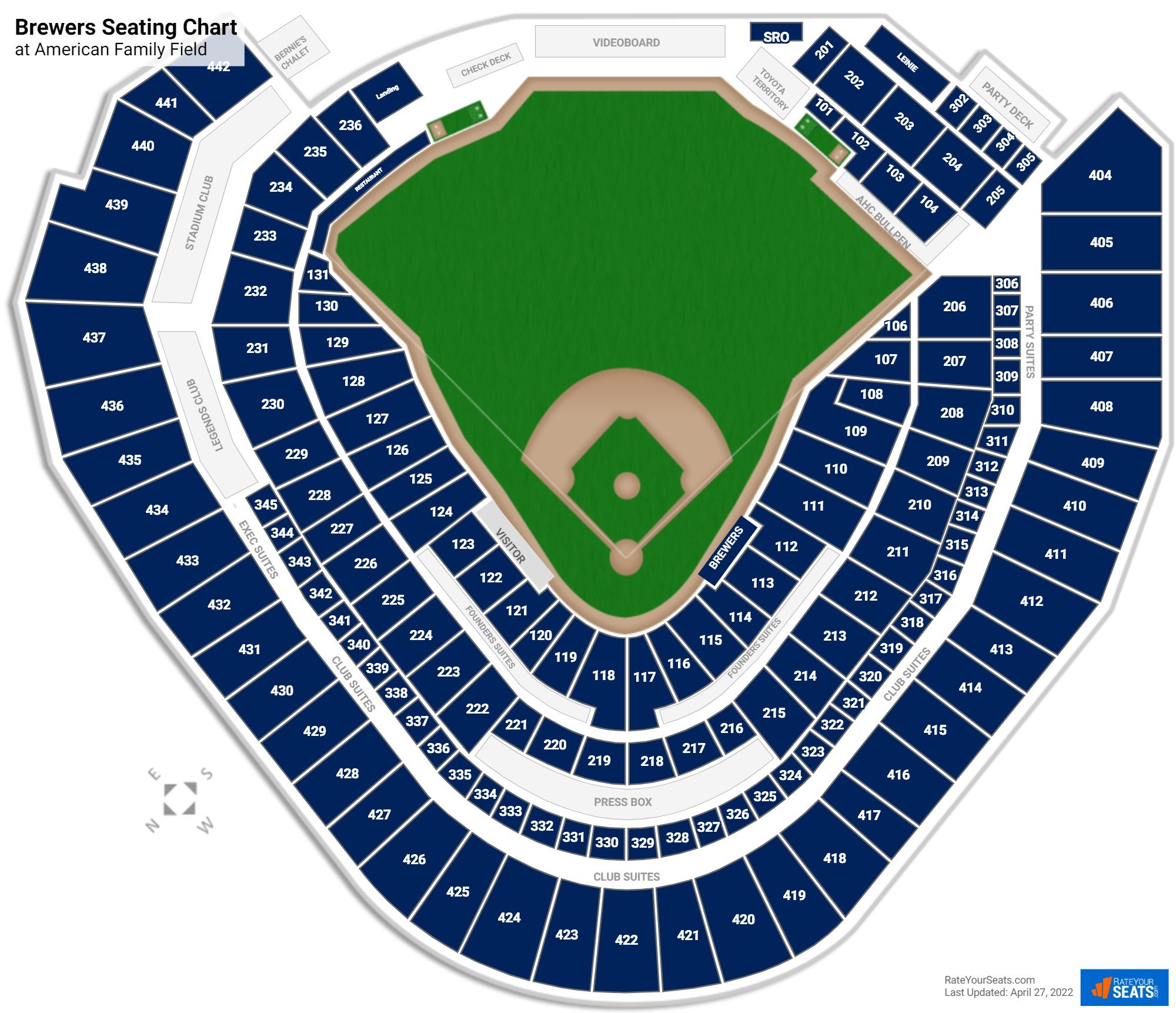 American Family Field Seating Chart