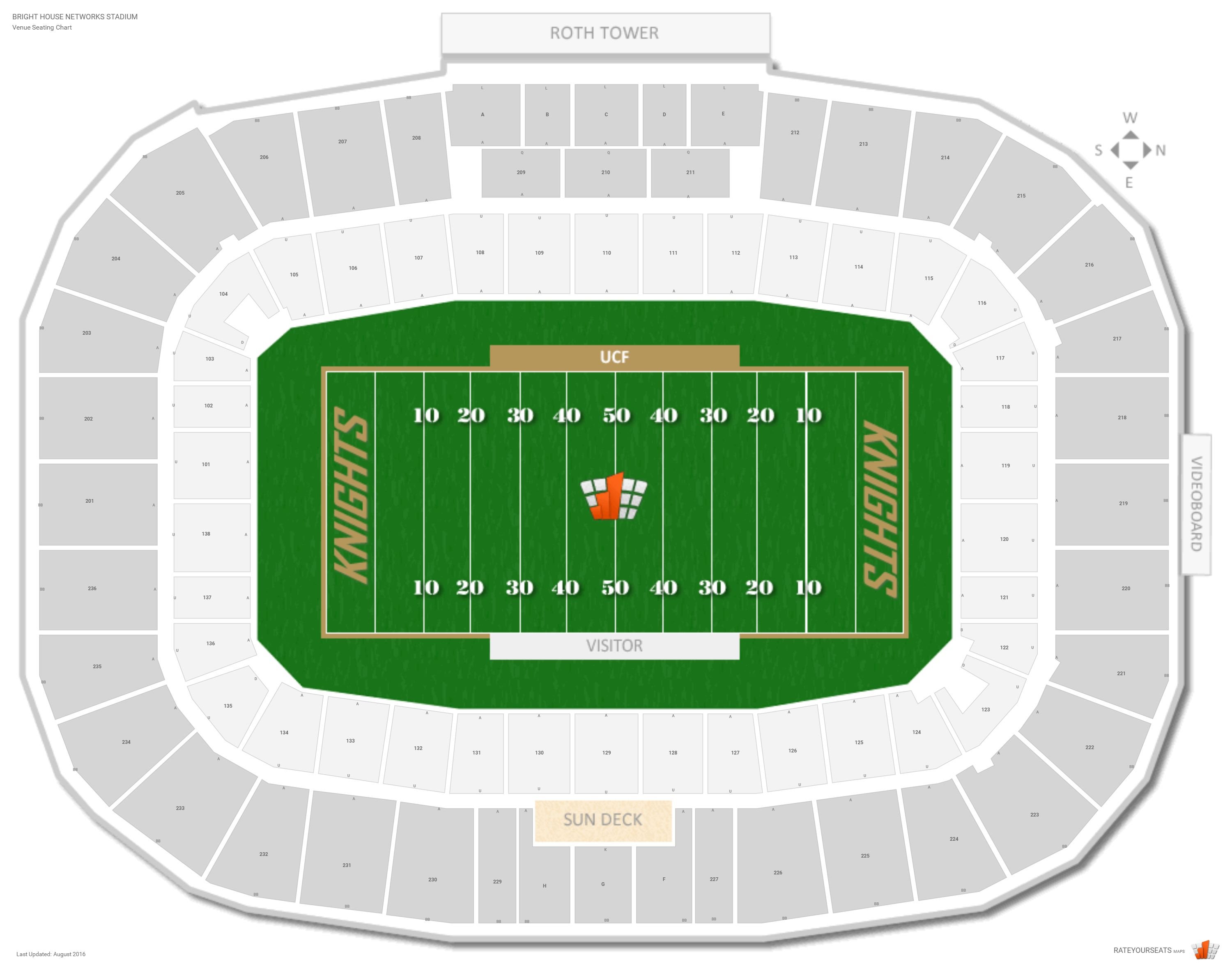 Ucf Brighthouse Stadium Seating Chart