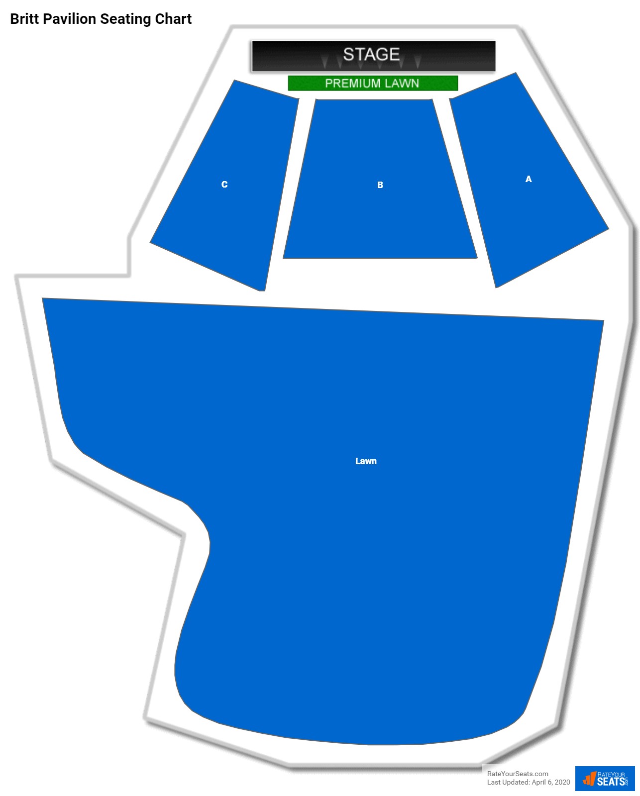 Britt Pavilion Seating Chart