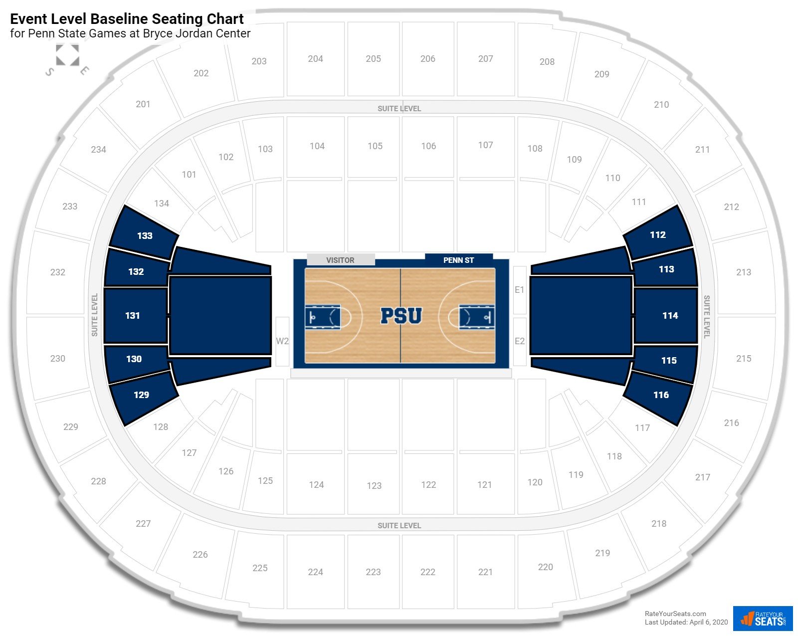 Bryce Jordan Center Wrestling Seating Chart