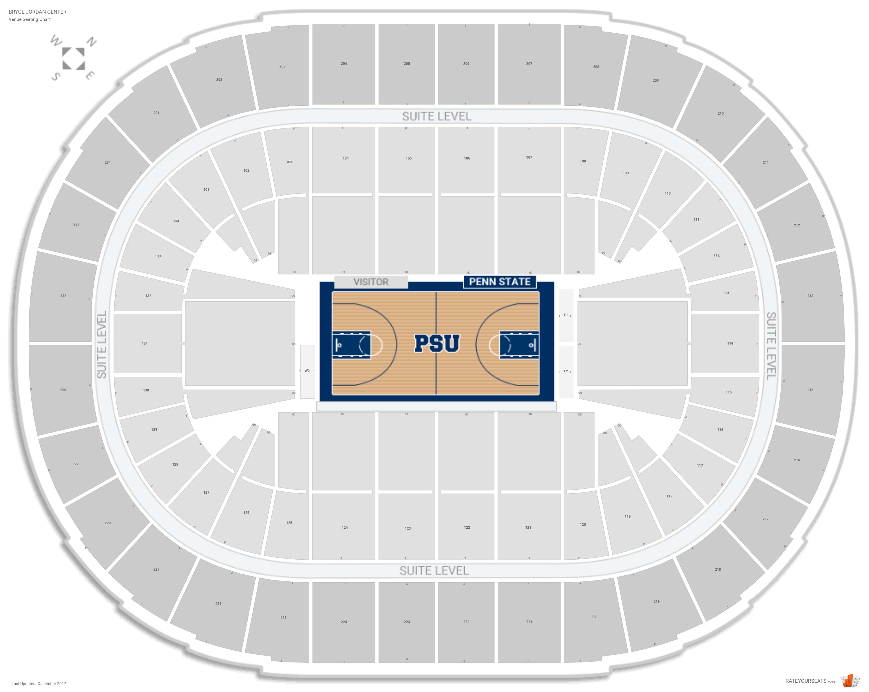 Bryce Jordan Center Seating Chart