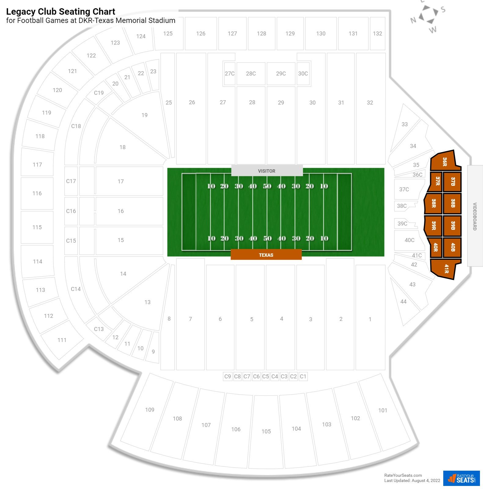 Legacy Club at DKRTexas Memorial Stadium