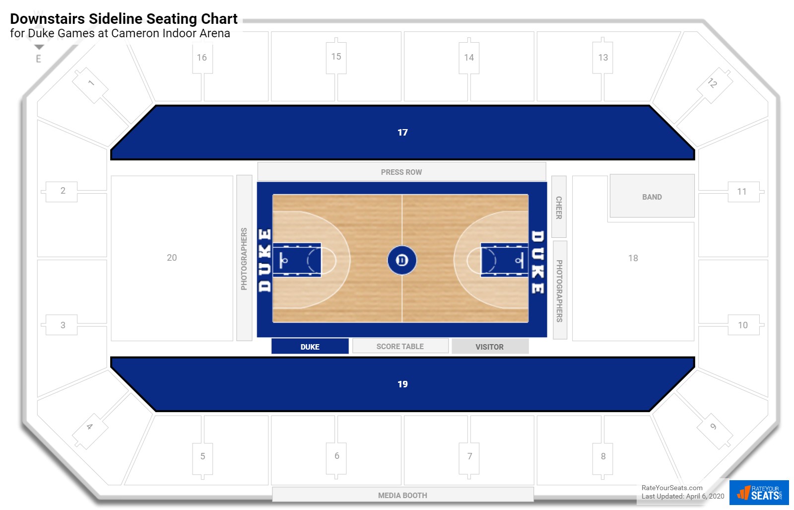 Duke Stadium Seating Chart