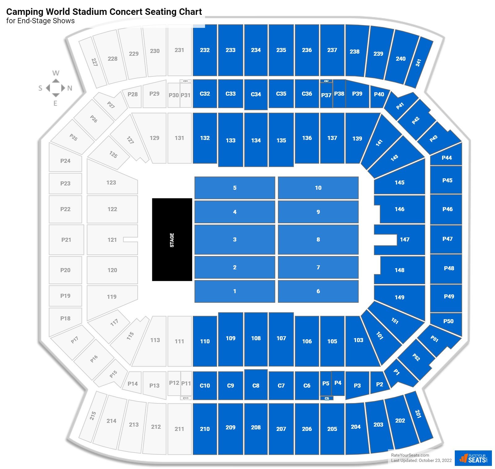 Camping World Stadium Seating Charts Rateyourseats Com