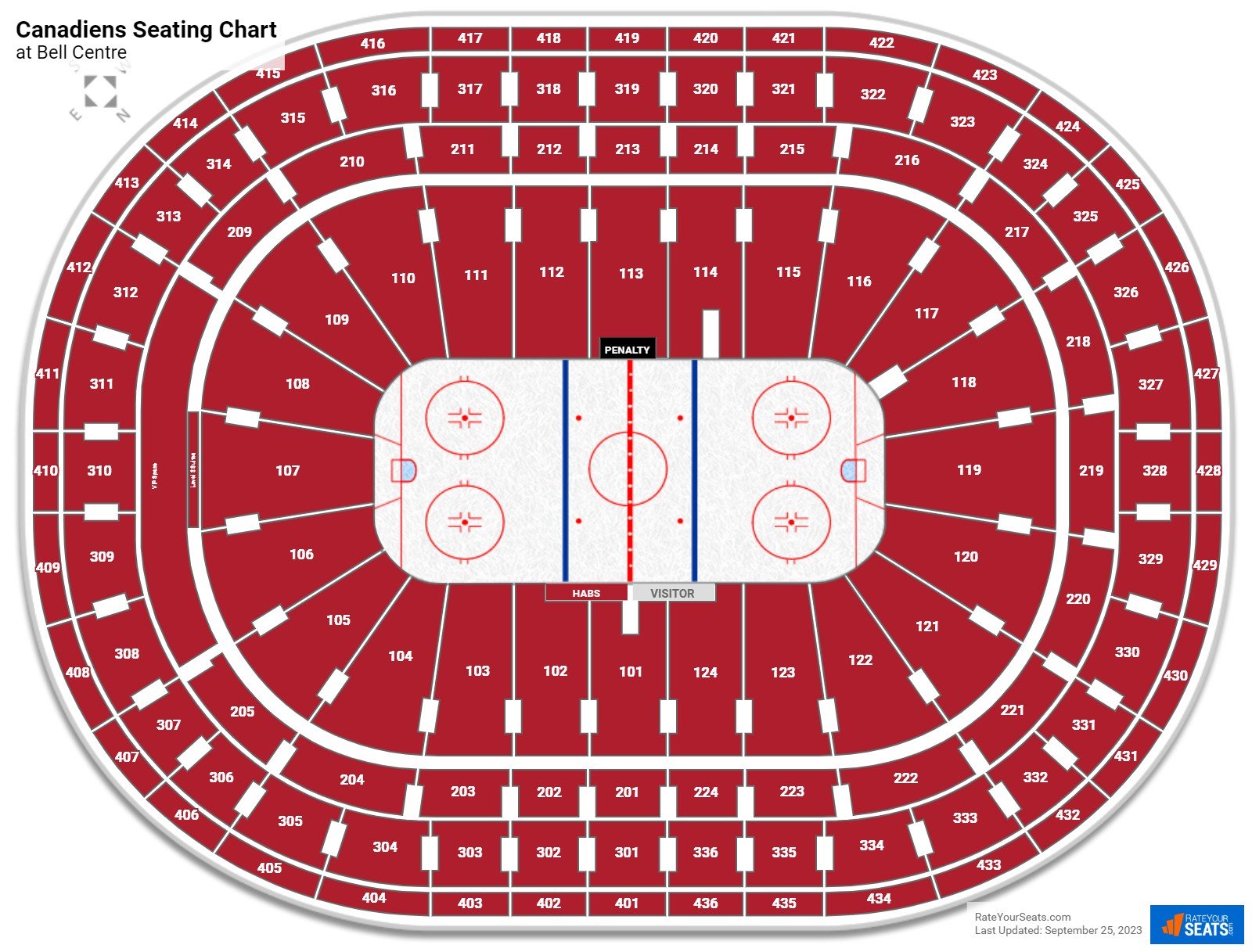 Air Canada Centre Seating Chart Seat Numbers