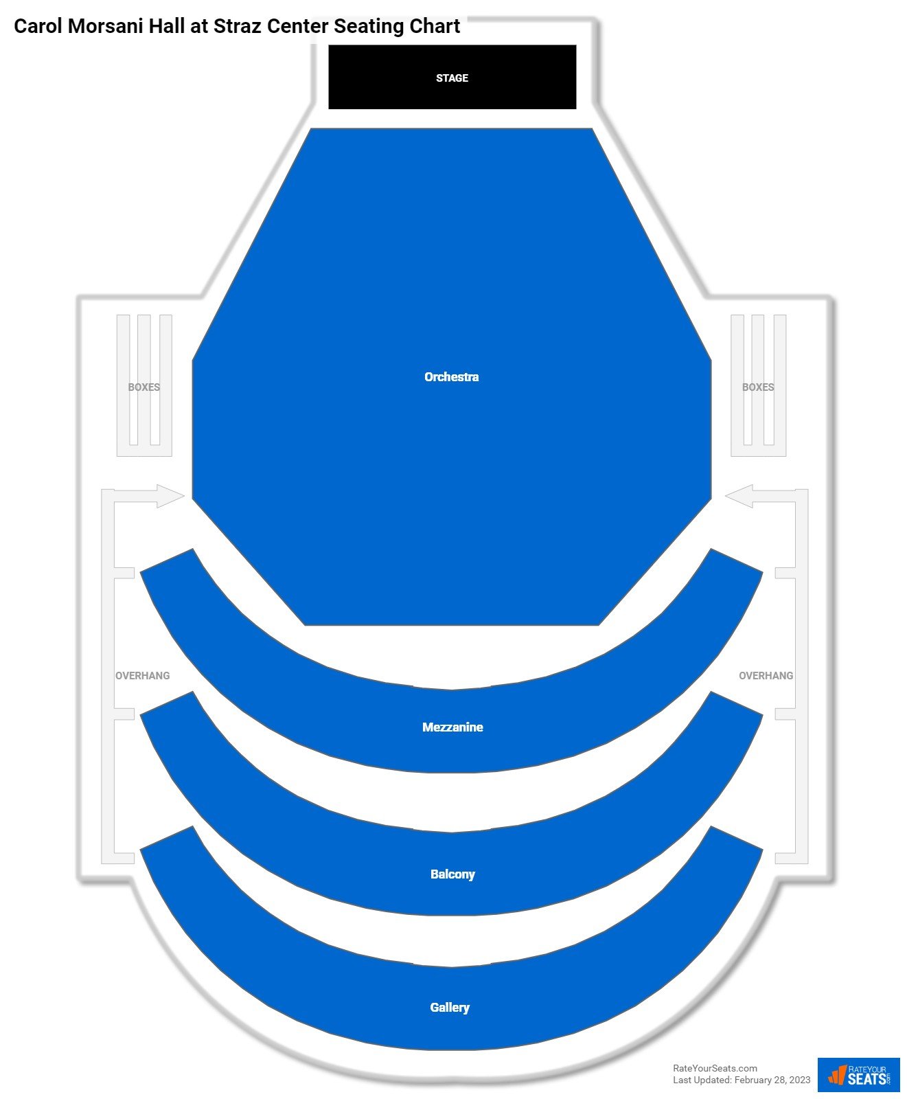 Carol Morsani Hall at Straz Center Theater Seating Chart
