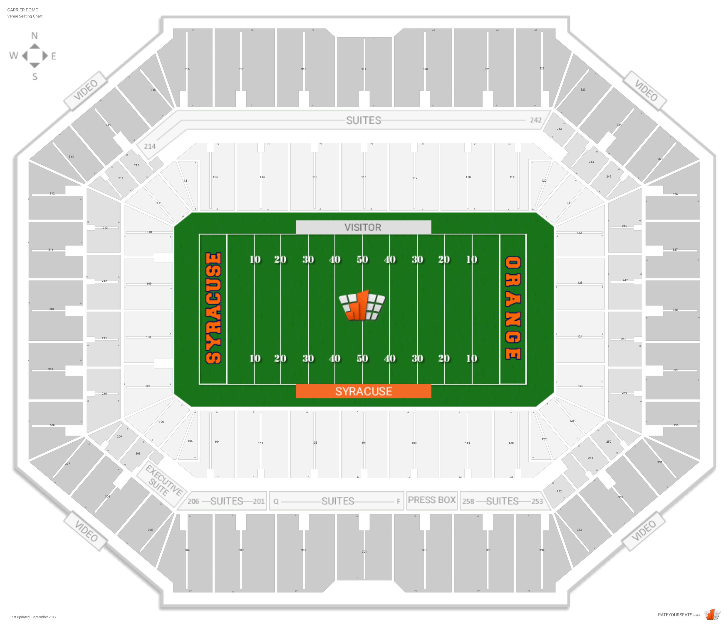 Syracuse Basketball Stadium Seating Chart
