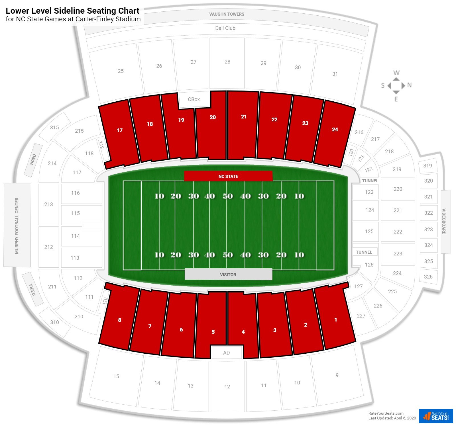 Ncsu Football Stadium Seating Chart