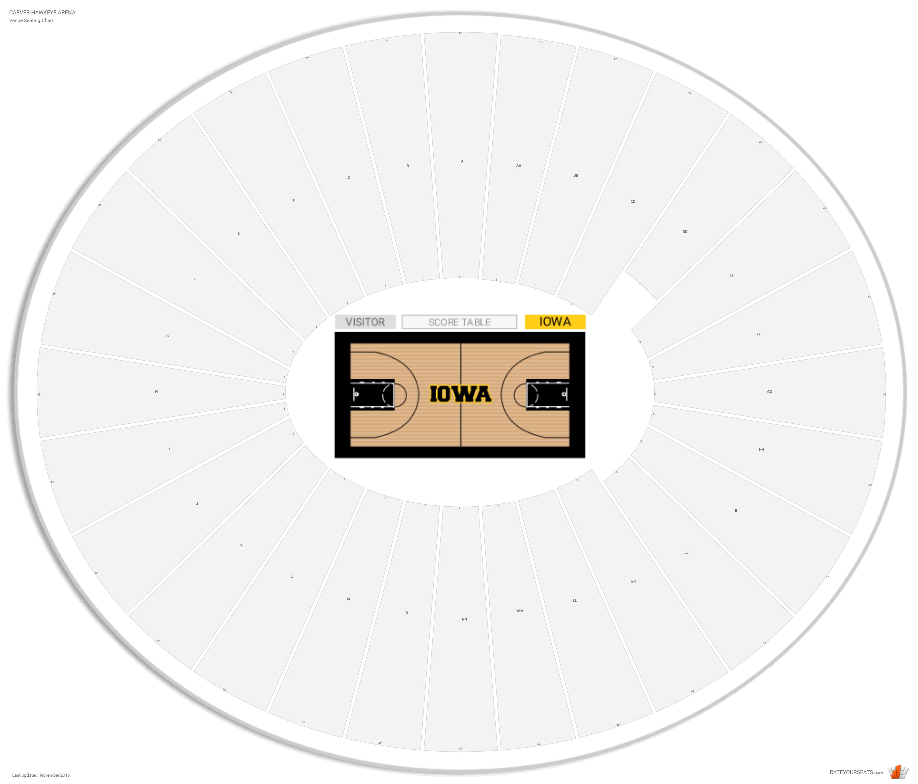 Iowa Hawkeye Seating Chart