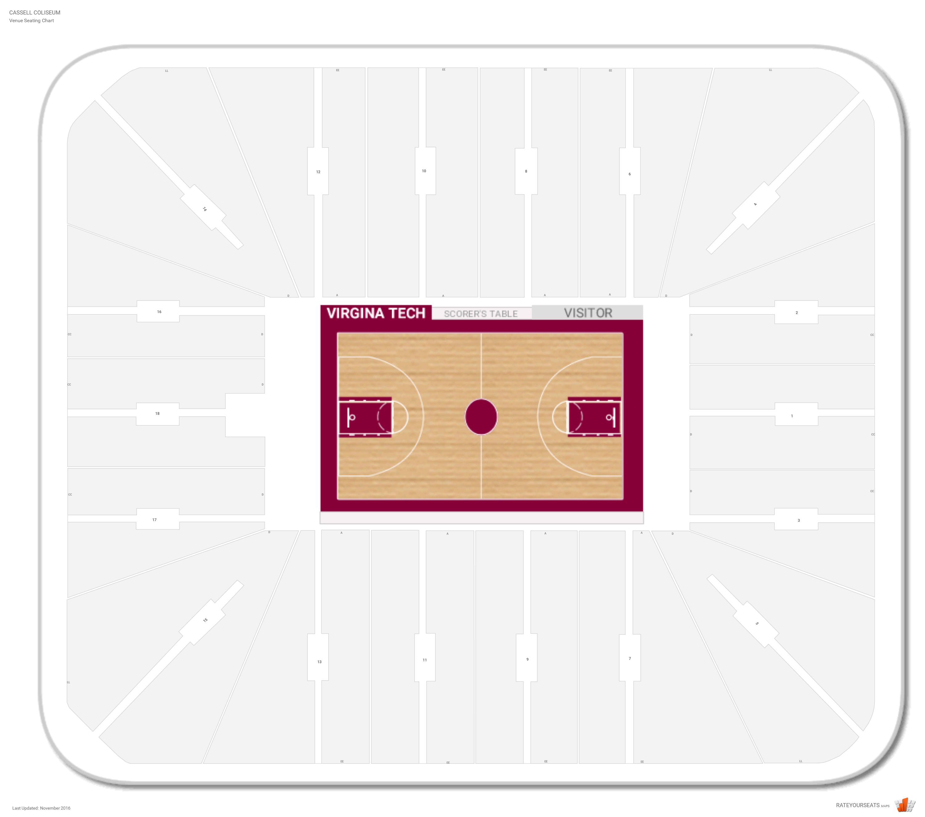 Va Tech Cassell Coliseum Seating Chart