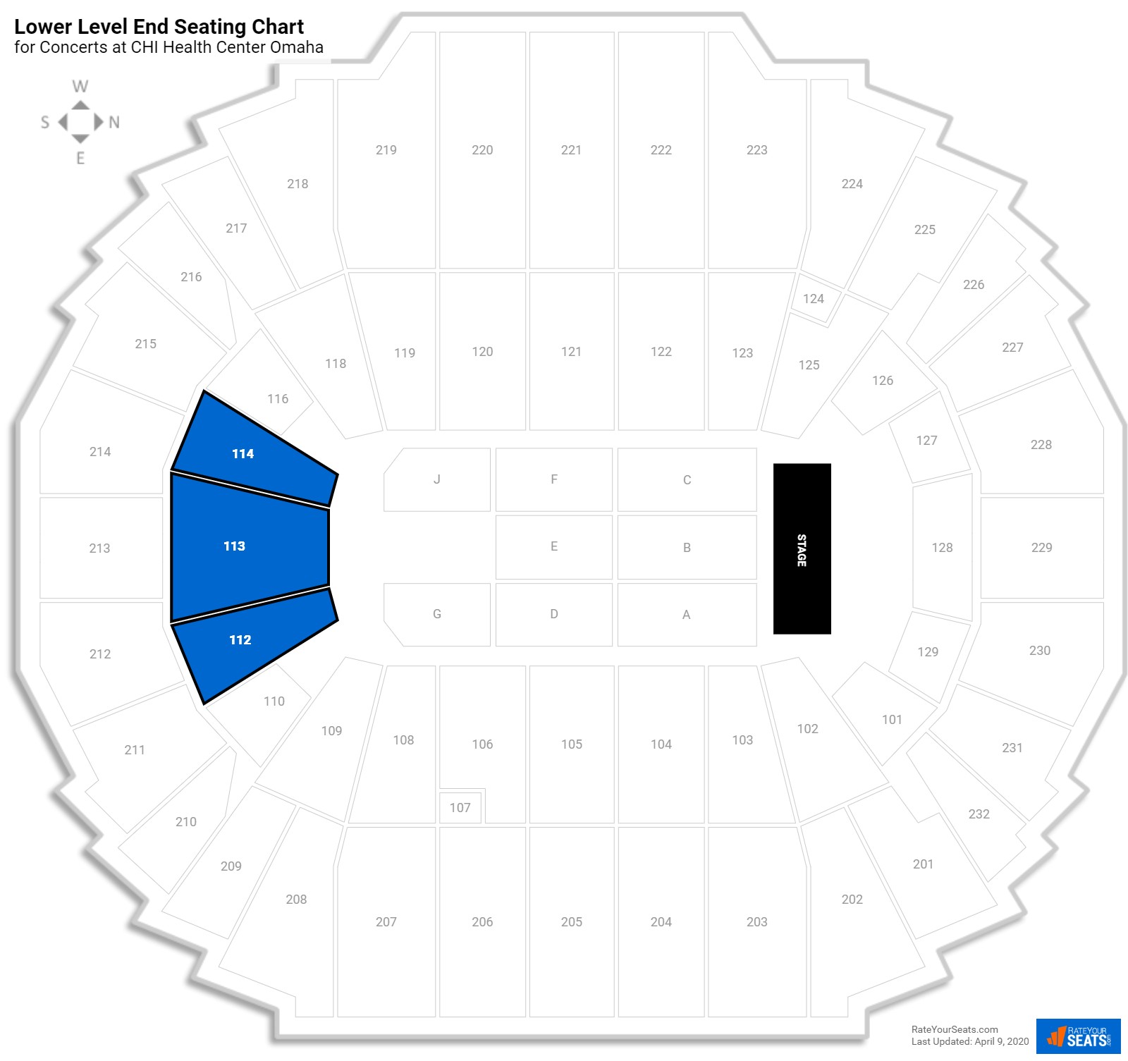 Chi Health Center Omaha Seating Chart