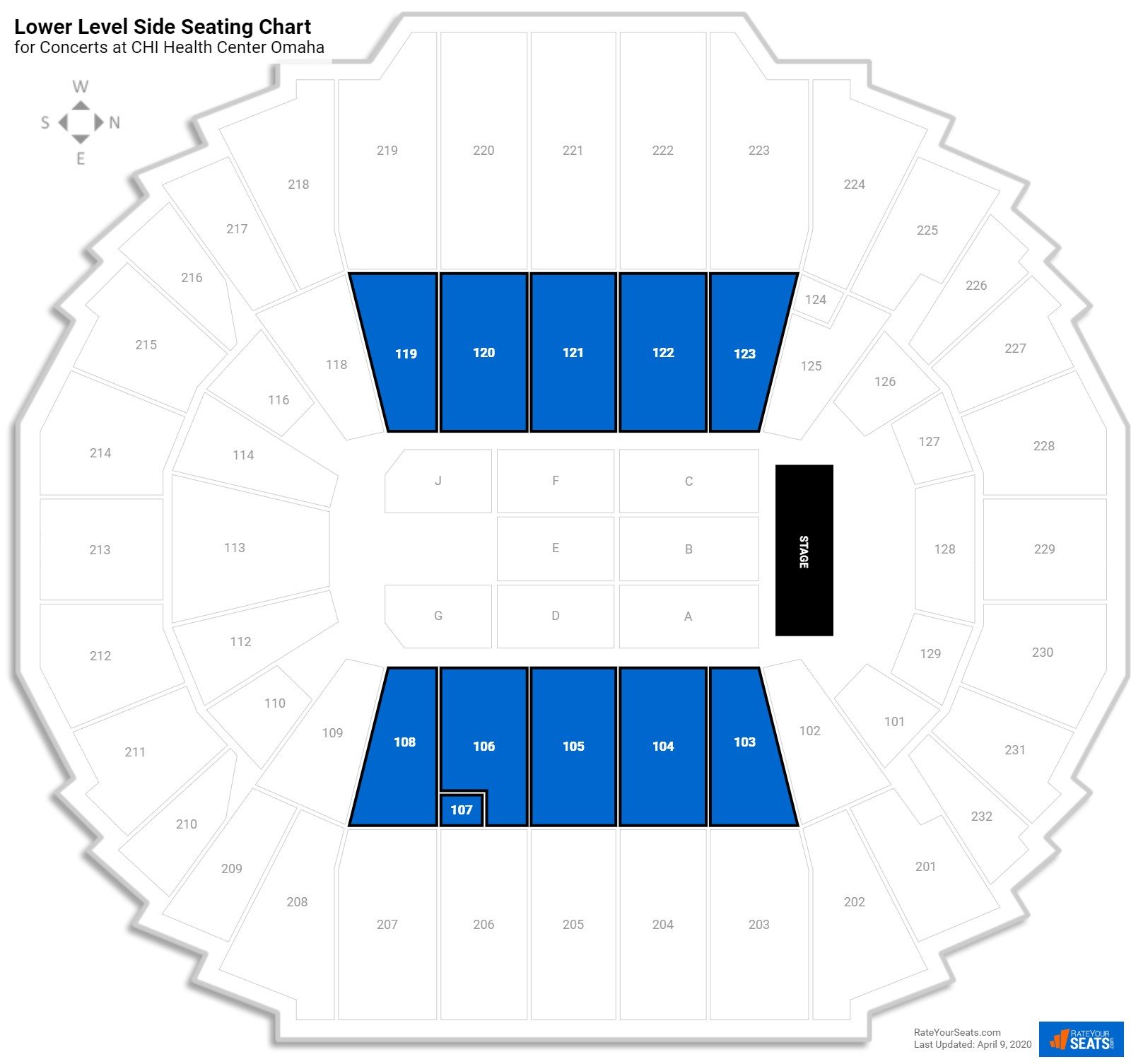 Chi Omaha Seating Chart