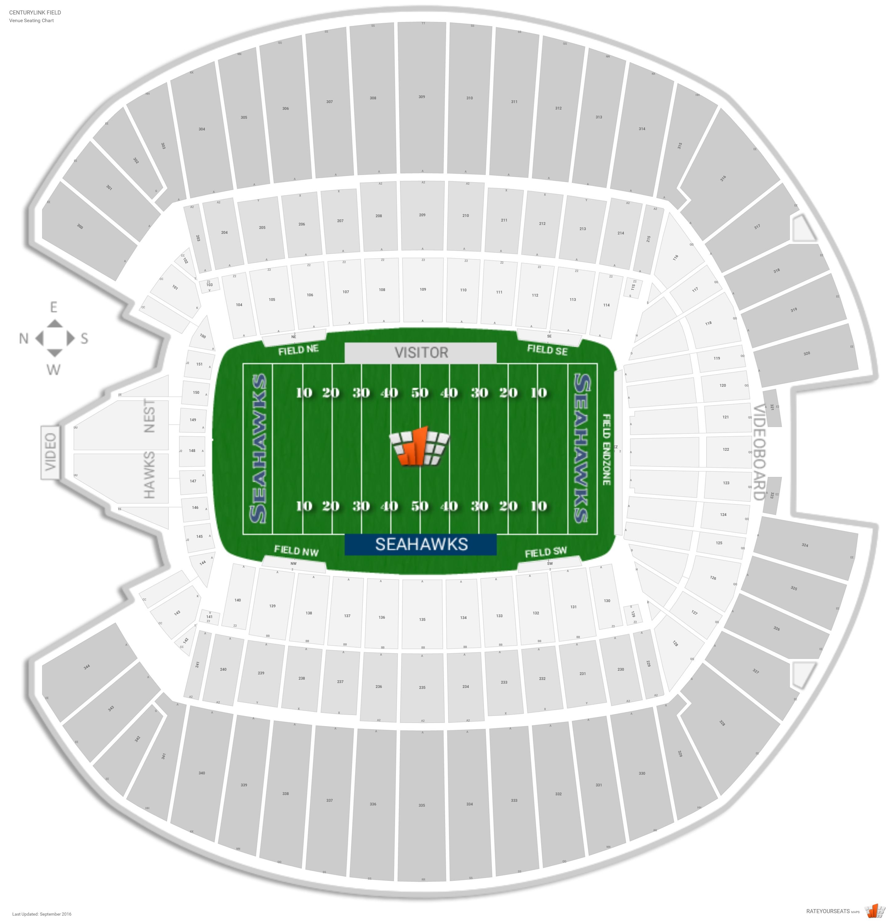 Centurylink Stadium Seating Chart