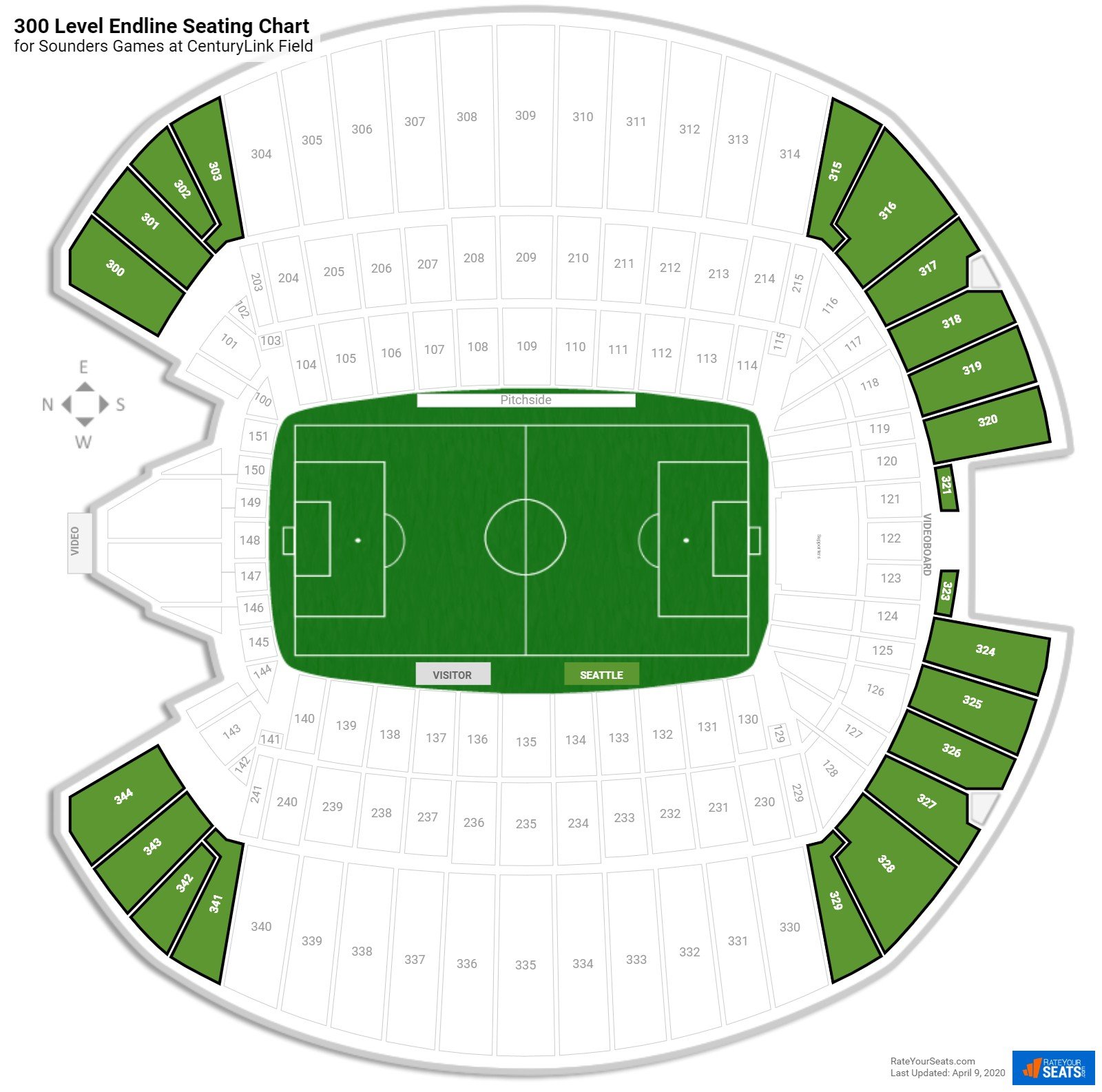 Centurylink Seating Chart With Rows And Seat Numbers