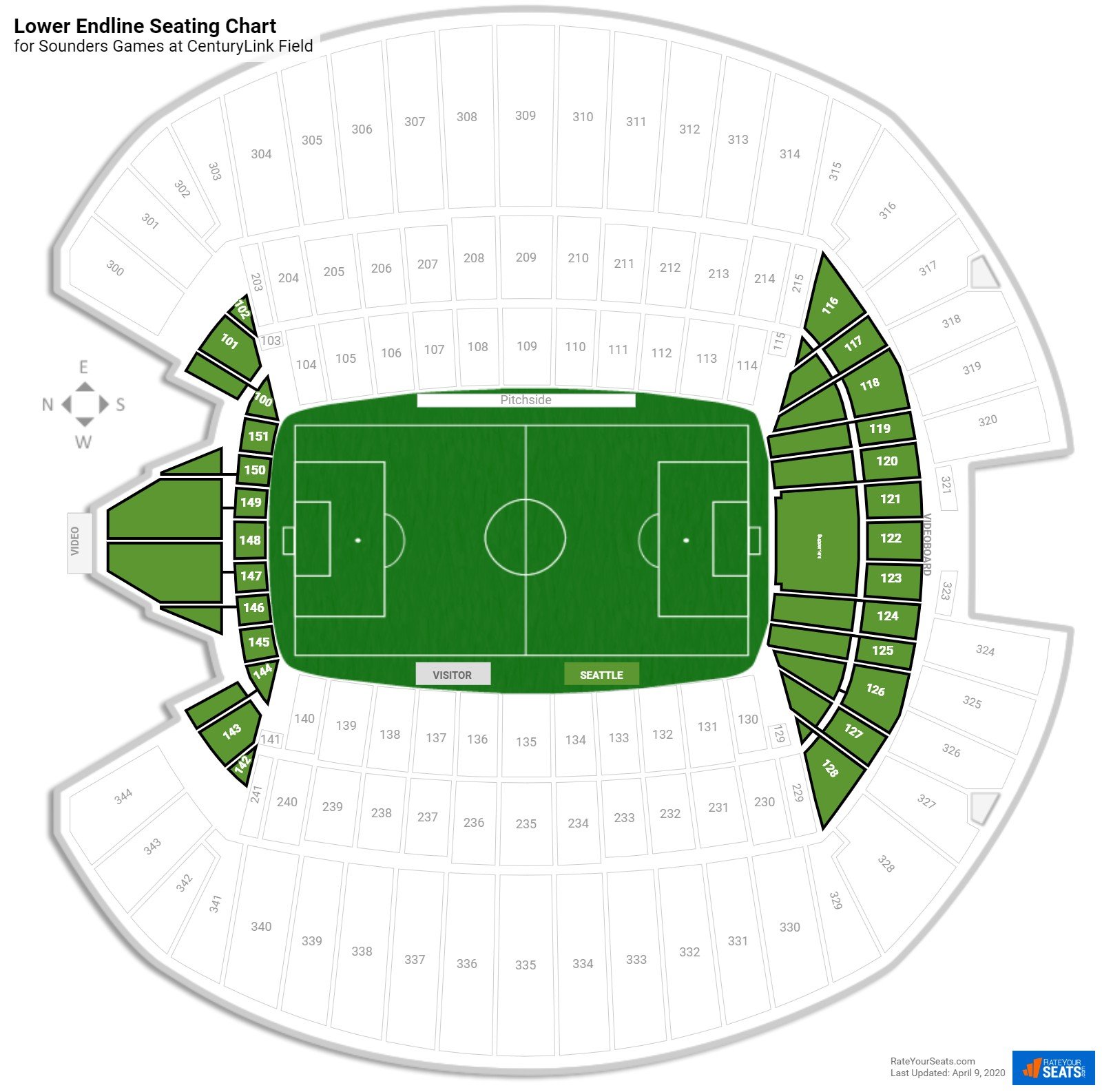 Seattle Centurylink Seating Chart