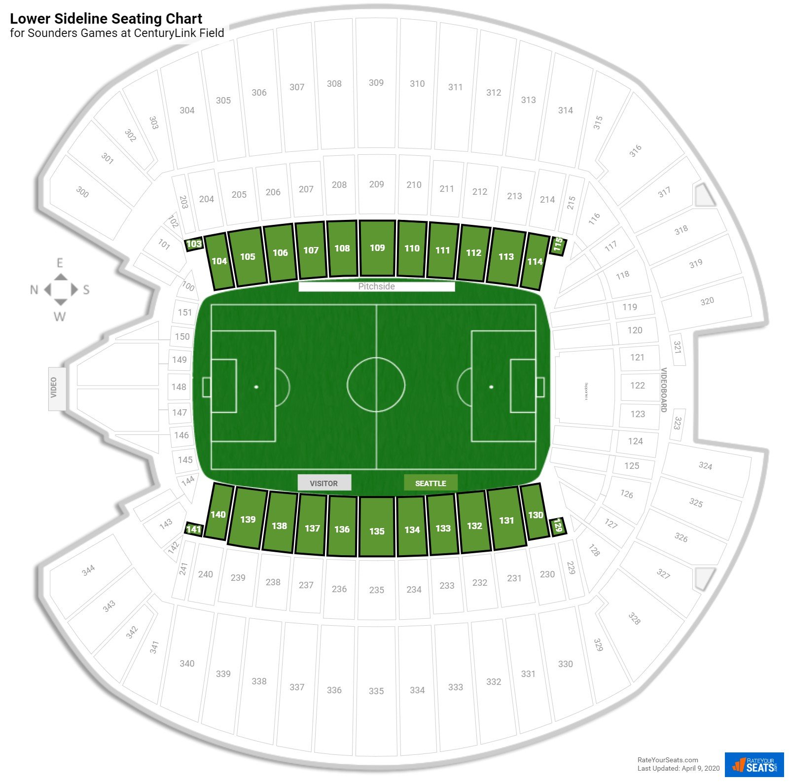 Seattle Sounders Stadium Seating Chart